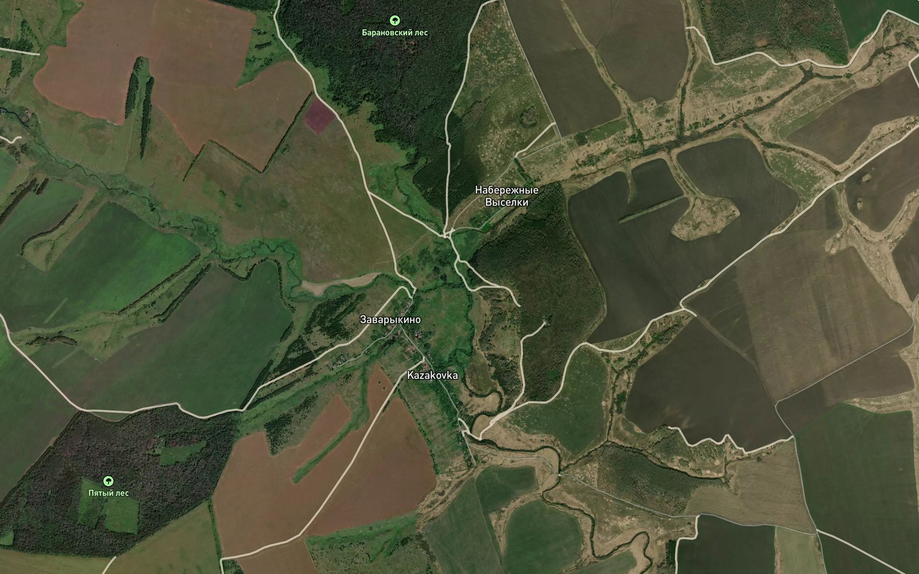 Satellite map of the Malevka