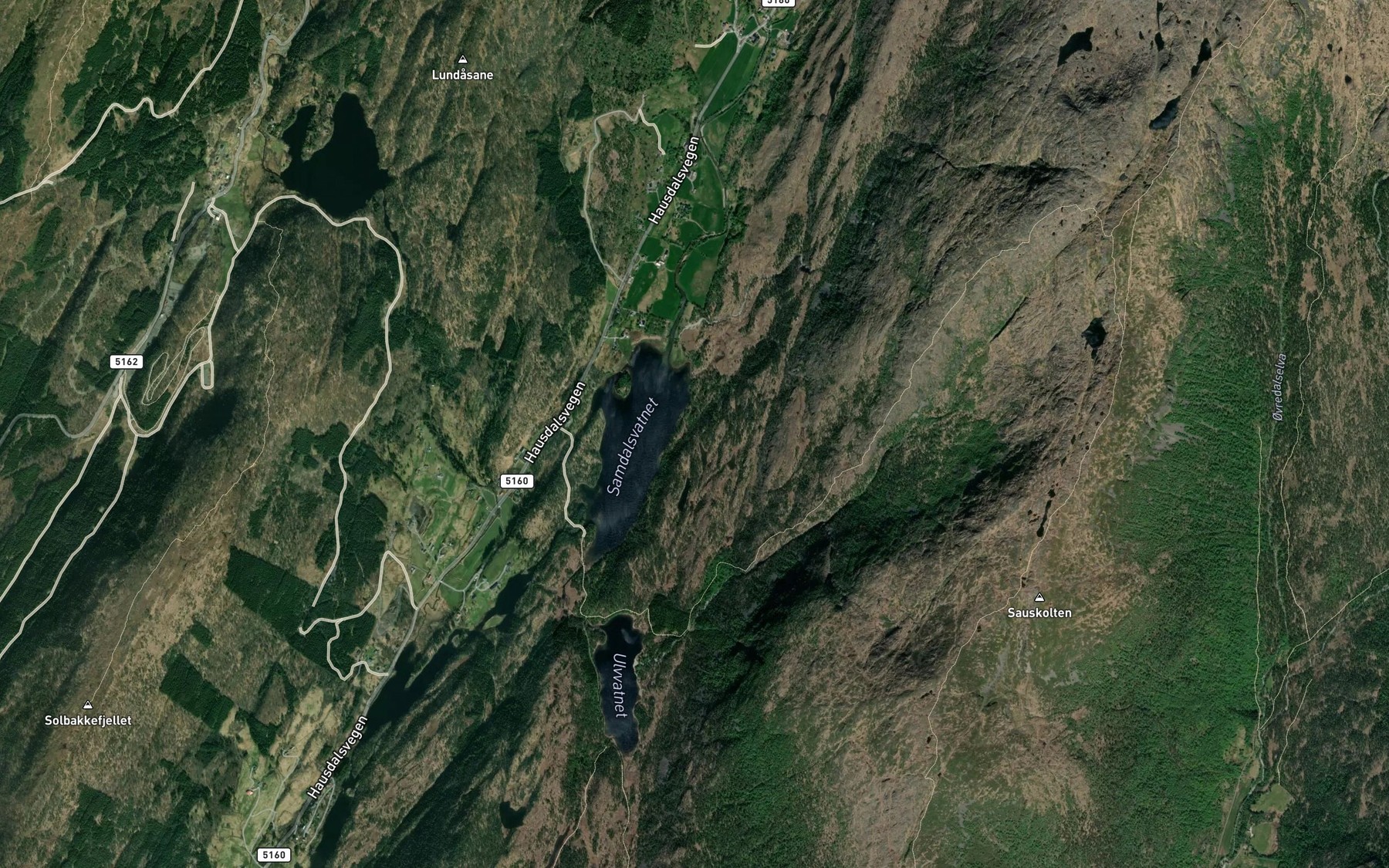 Satellite map of the Fiskebekken