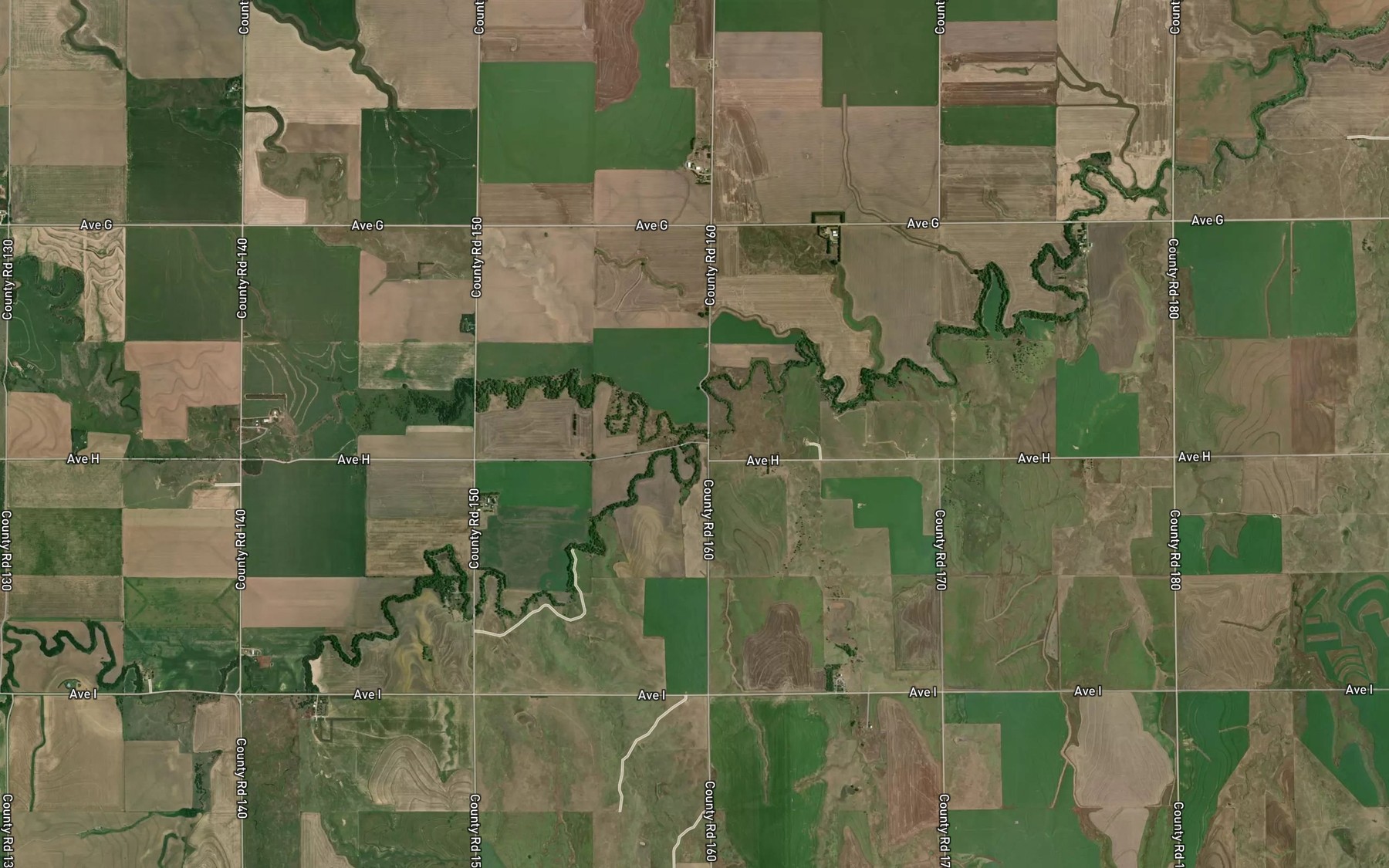 Satellite map of the Snake Creek