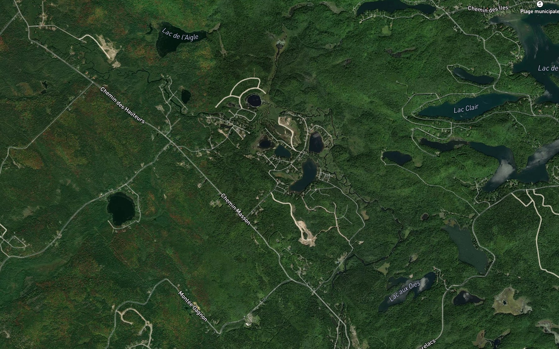 Satellite map of the Decharge du Lac Violon