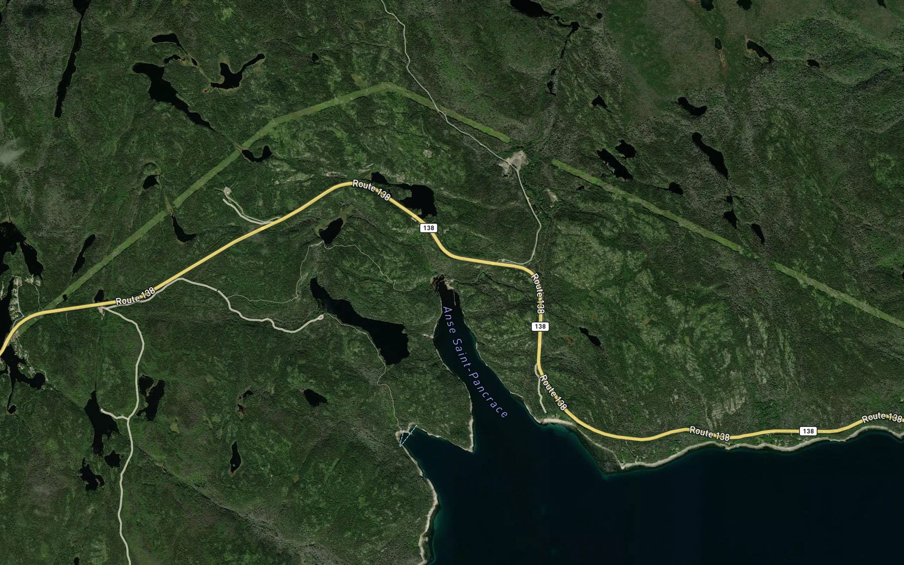 Satellite map of the Ruisseau Saint-Pancrace