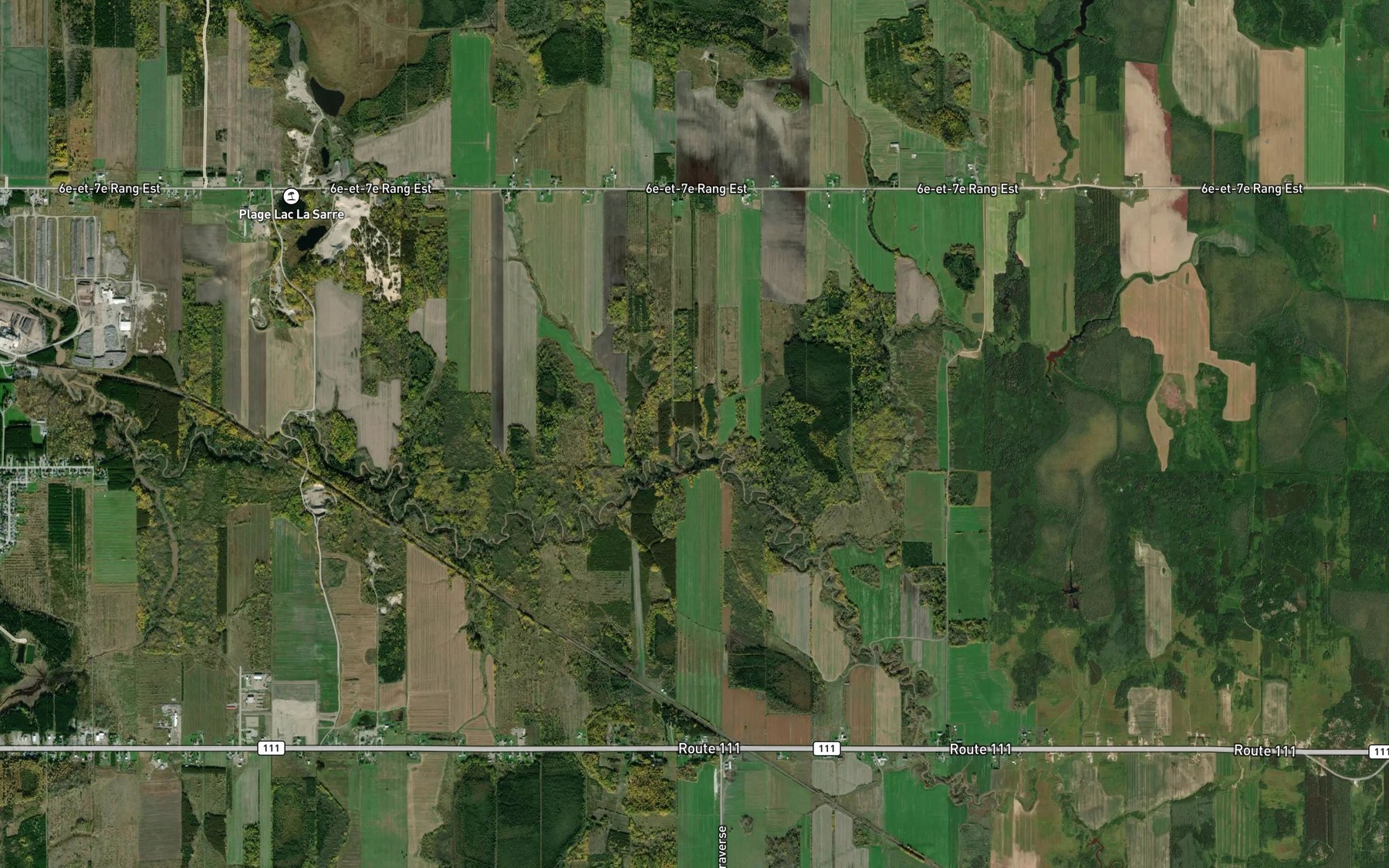 Satellite map of the Cours d'eau Lainey