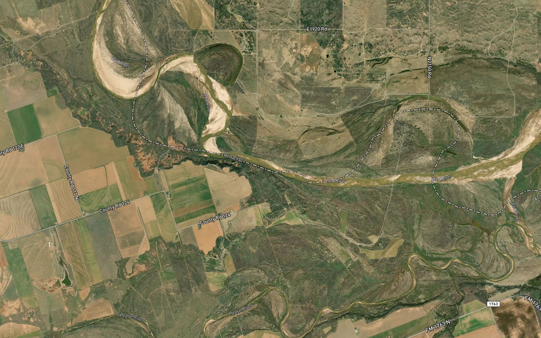 Satellite map of the Salt Creek