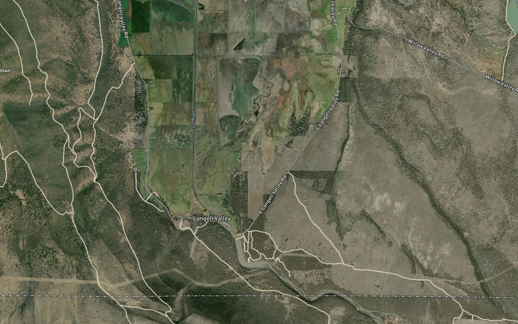 Satellite map of the East Malone Lateral