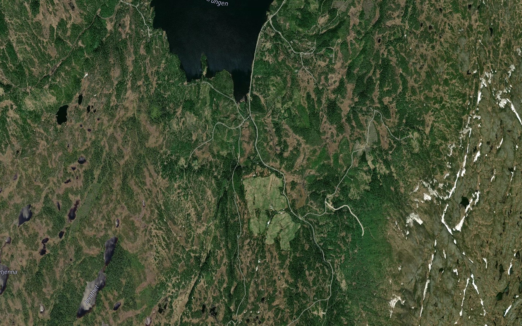 Satellite map of the Over Ostrungsfossen