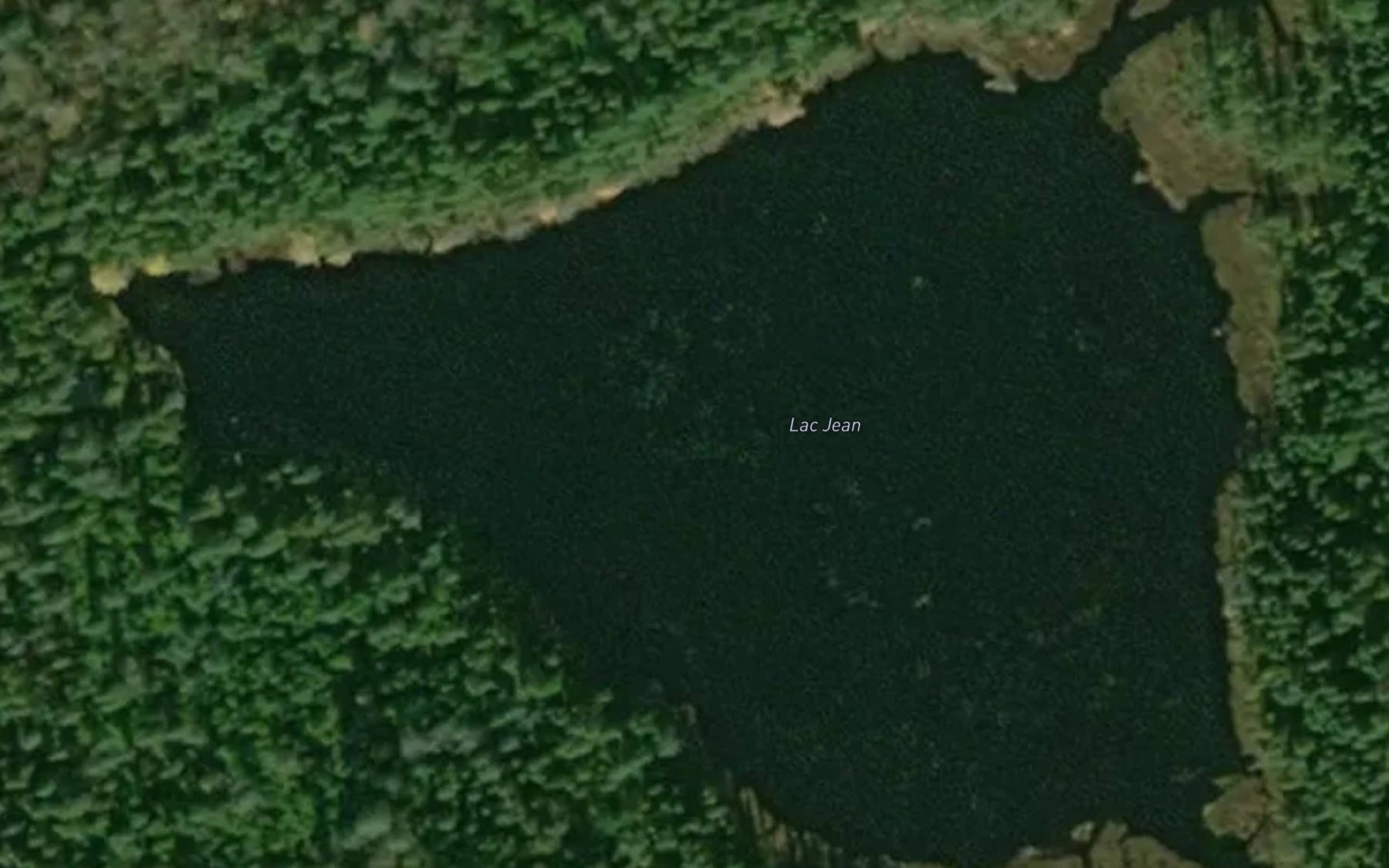 Satellite map of the Lac Jean