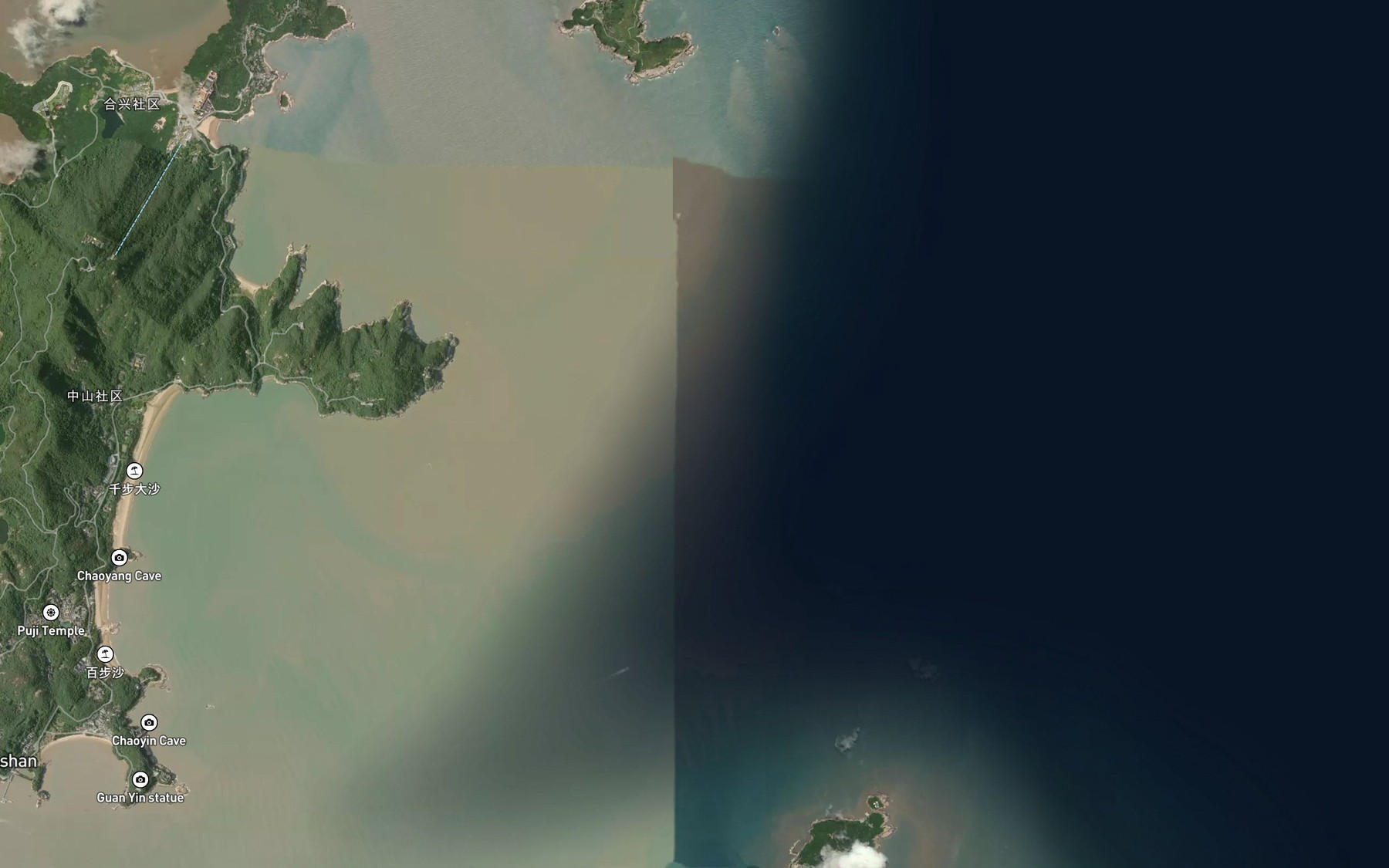 Satellite map of the Hezhong Jiao