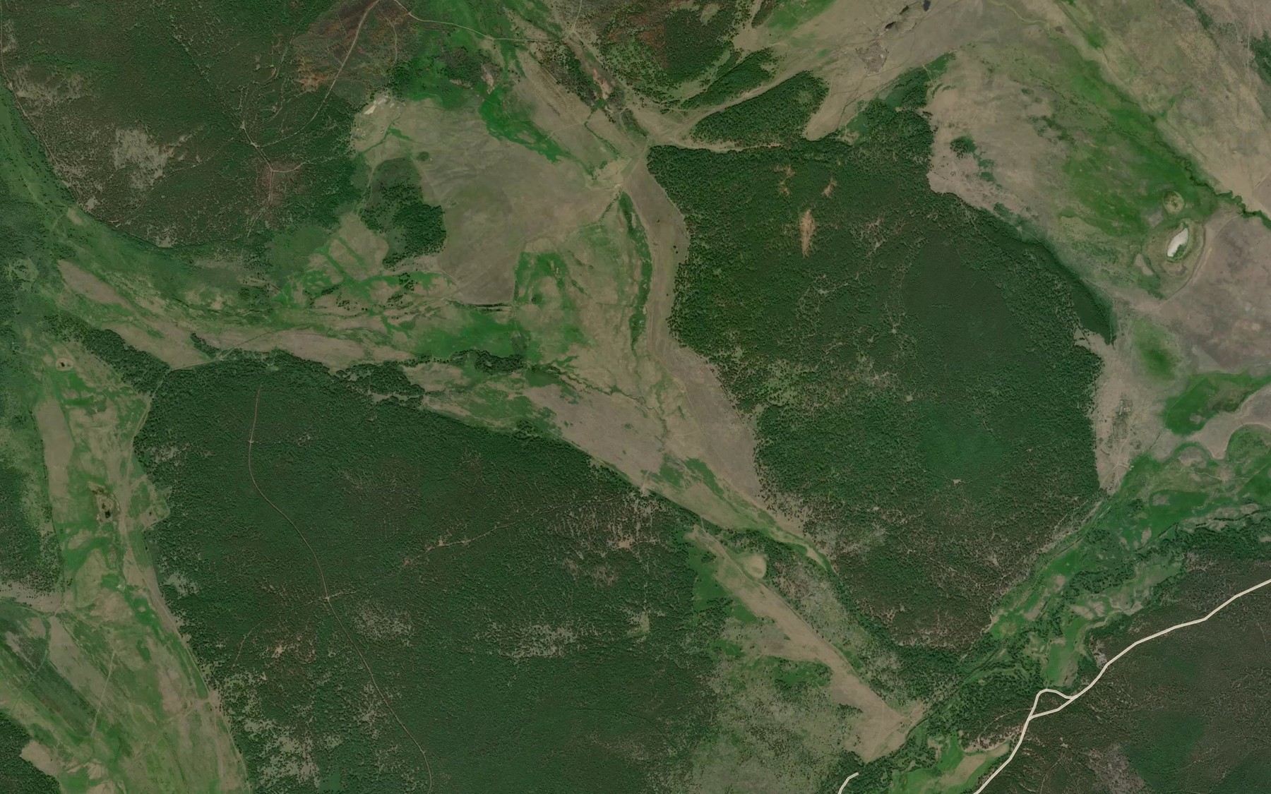 Satellite map of the Yukte
