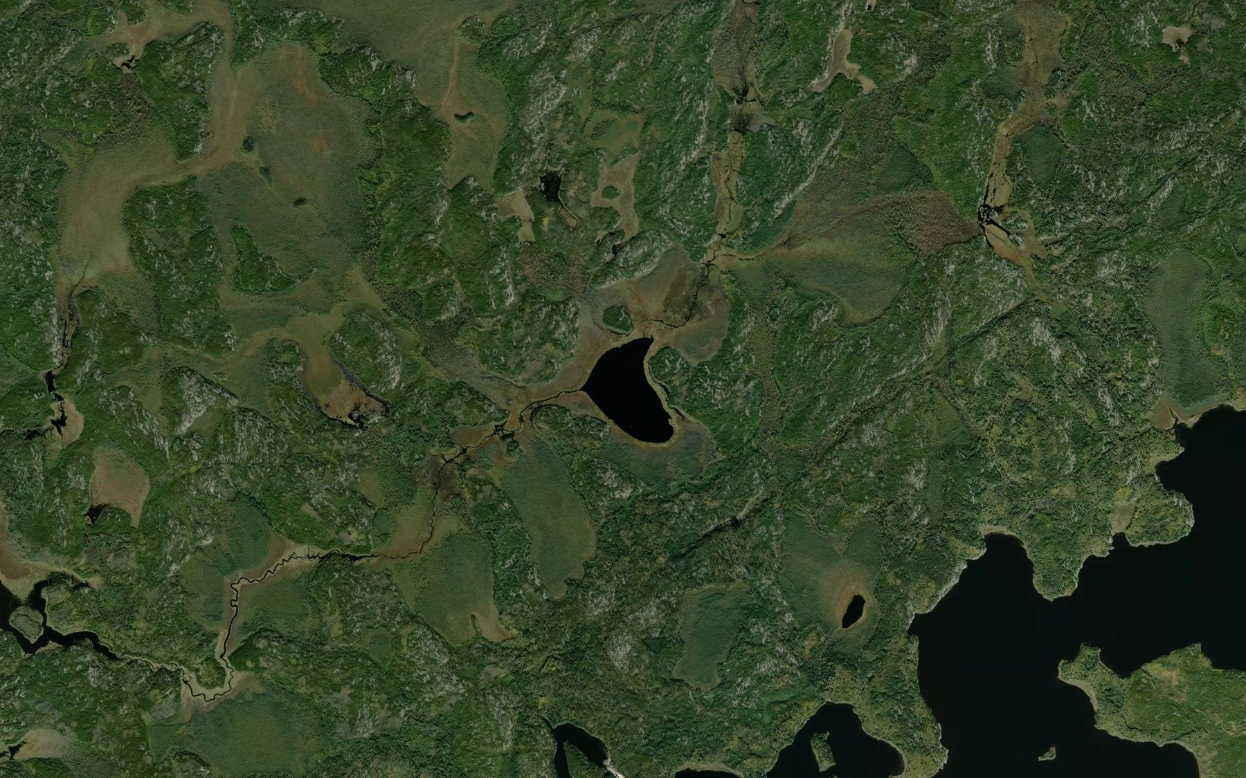 Satellite map of the Oweekunis Lake