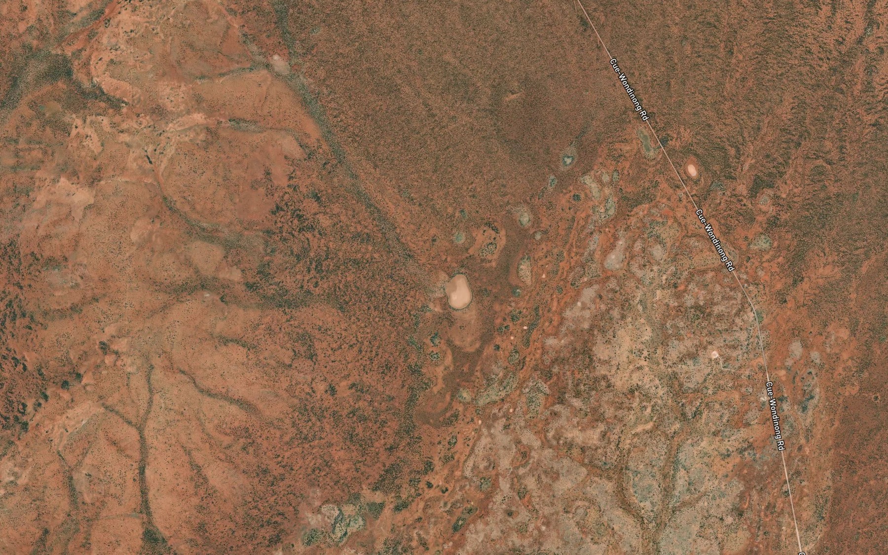 Satellite map of the Nullan Lake