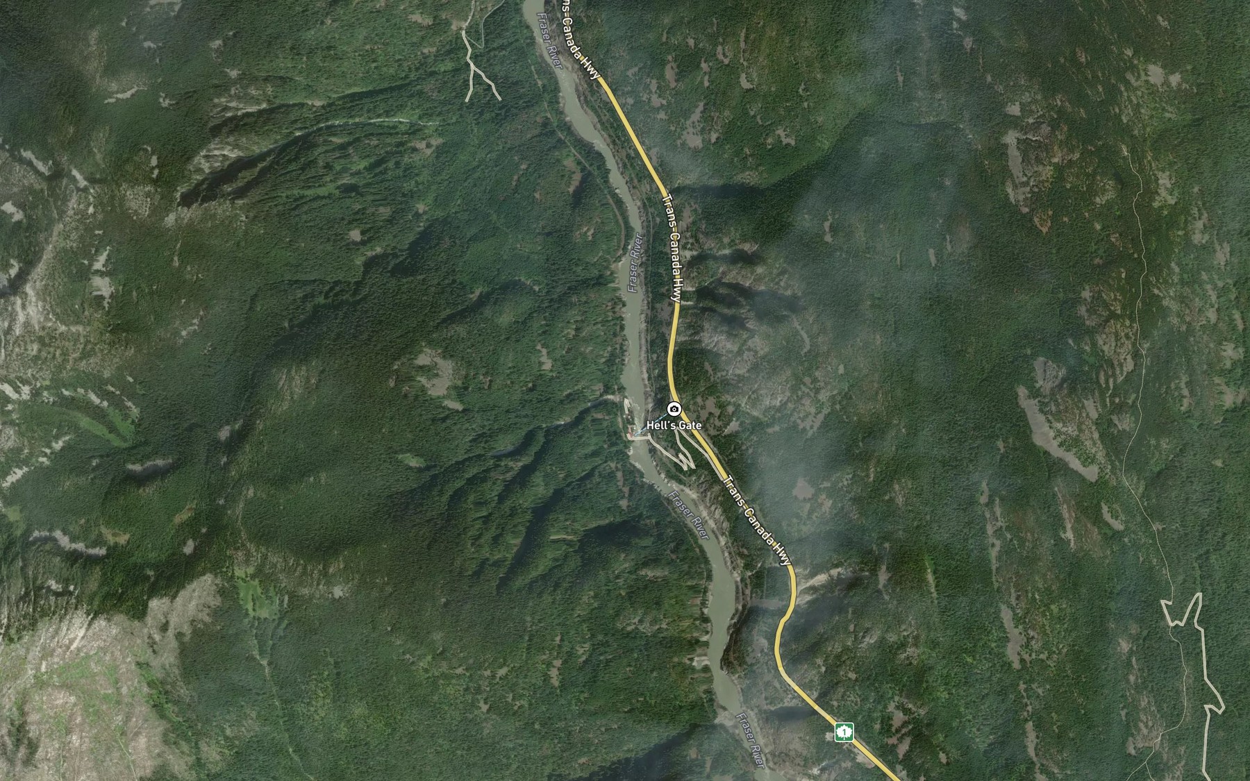 Satellite map of the Busteed Creek