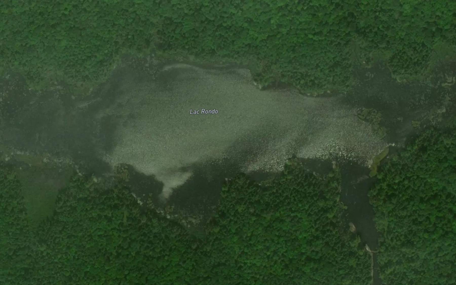 Satellite map of the Lac Rondo