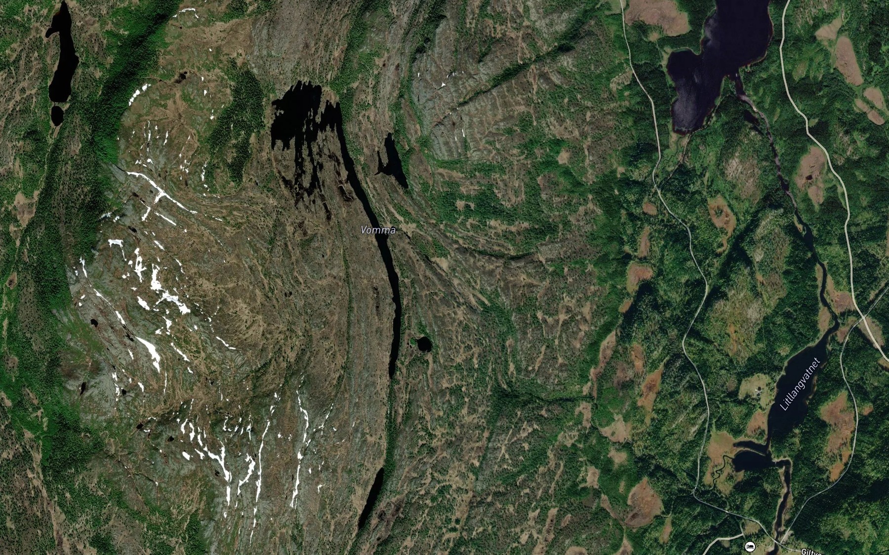 Satellite map of the Tarmelva