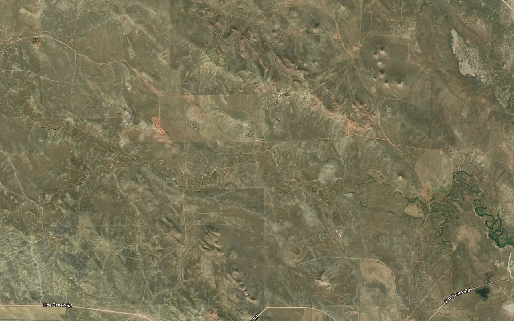 Satellite map of the Worth Reservoir
