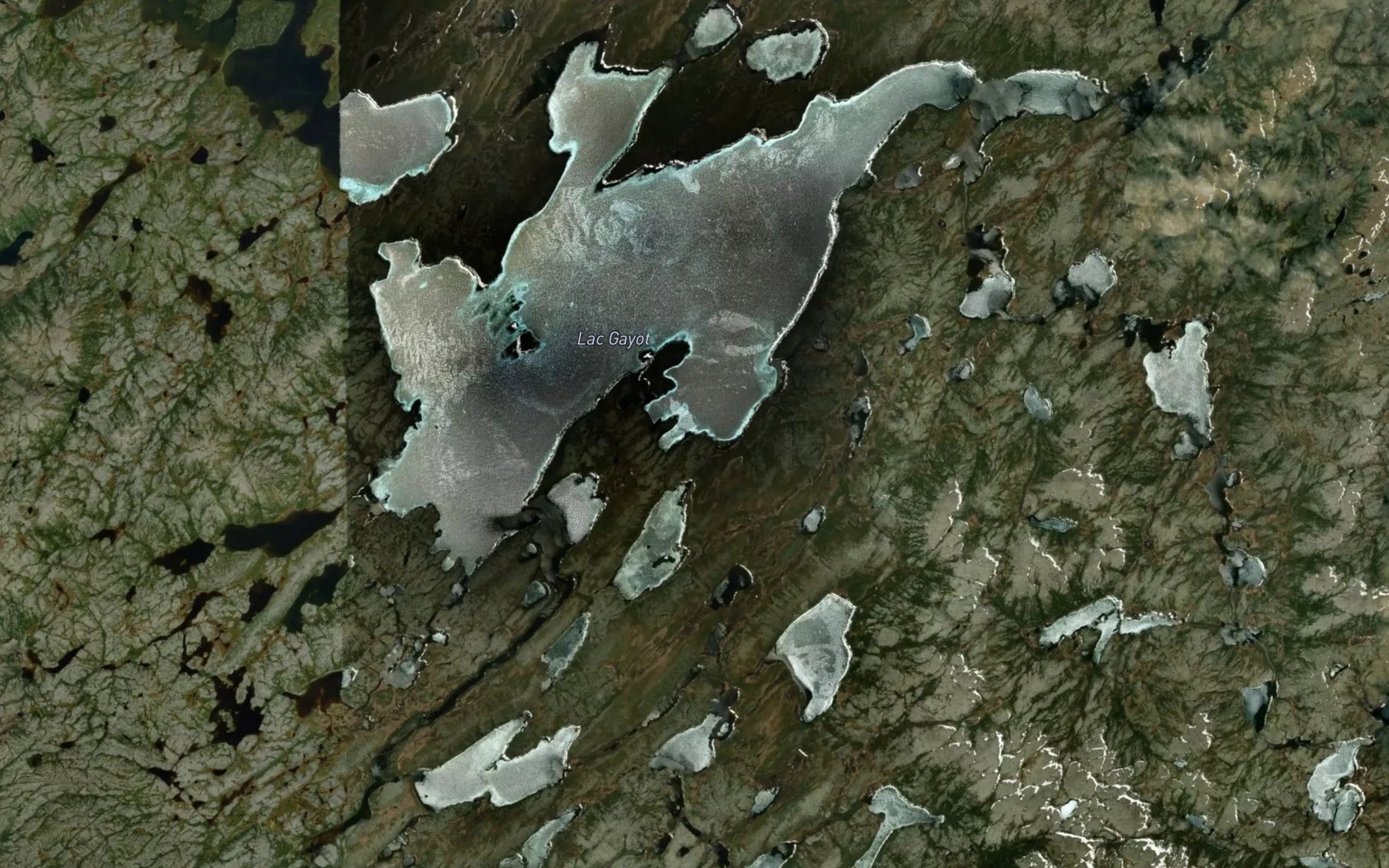 Satellite map of the Lac Gayot