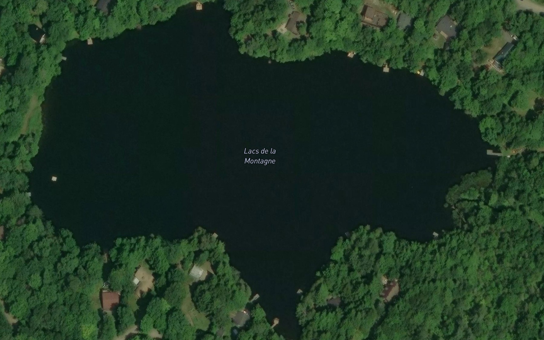 Satellite map of the Lac de la Montagne