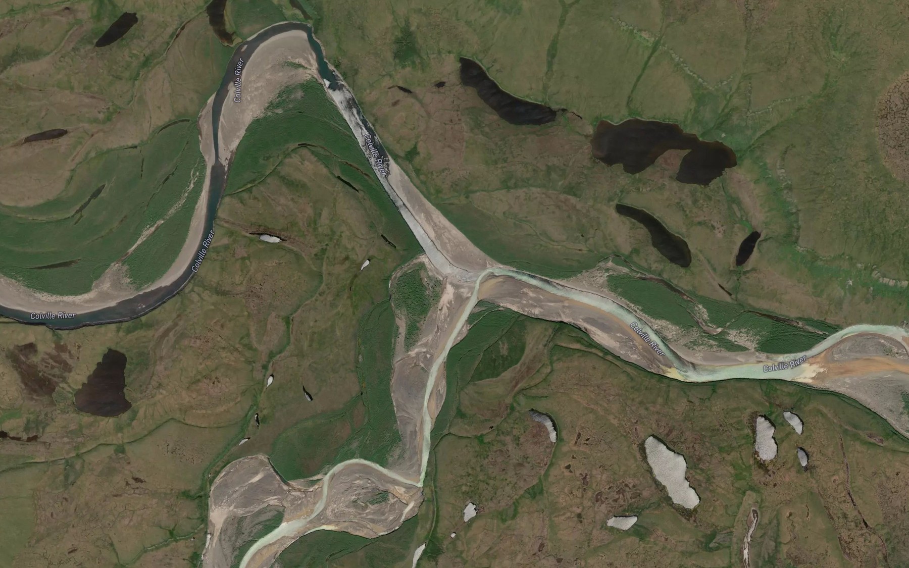 Satellite map of the Kiligwa River
