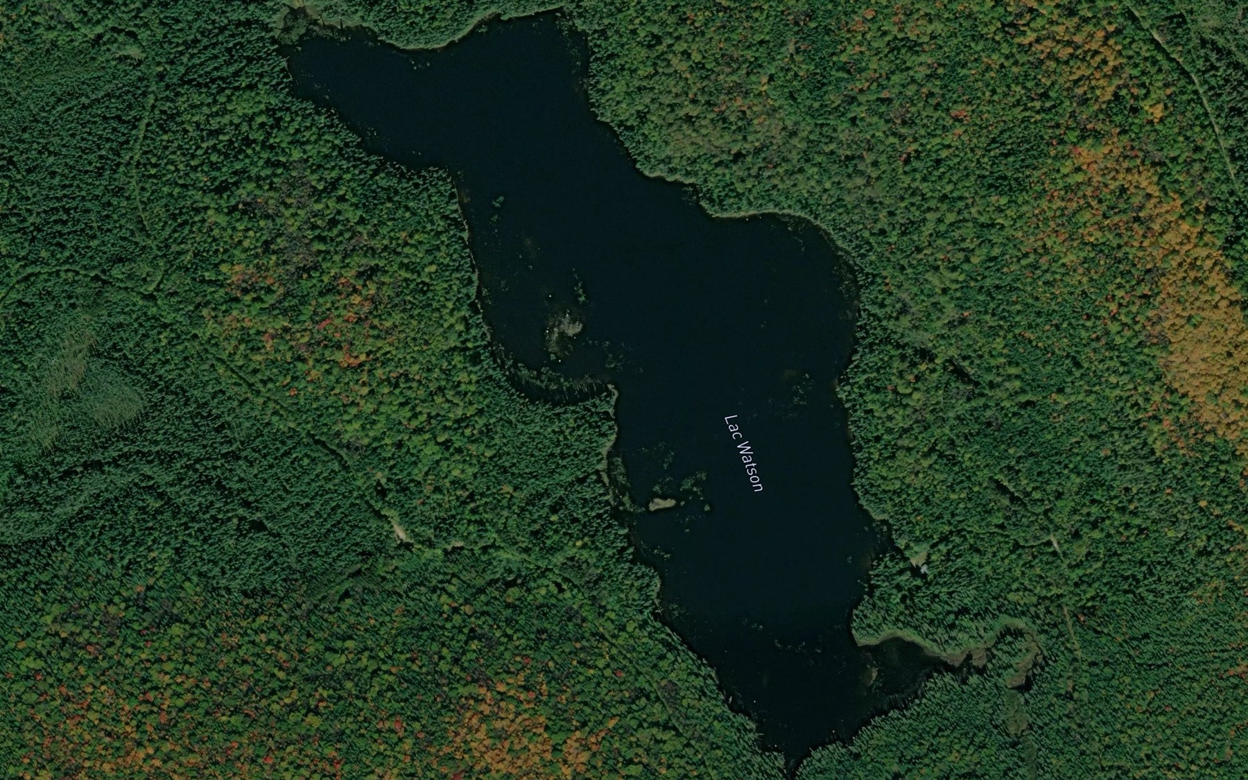 Satellite map of the Lac Watson