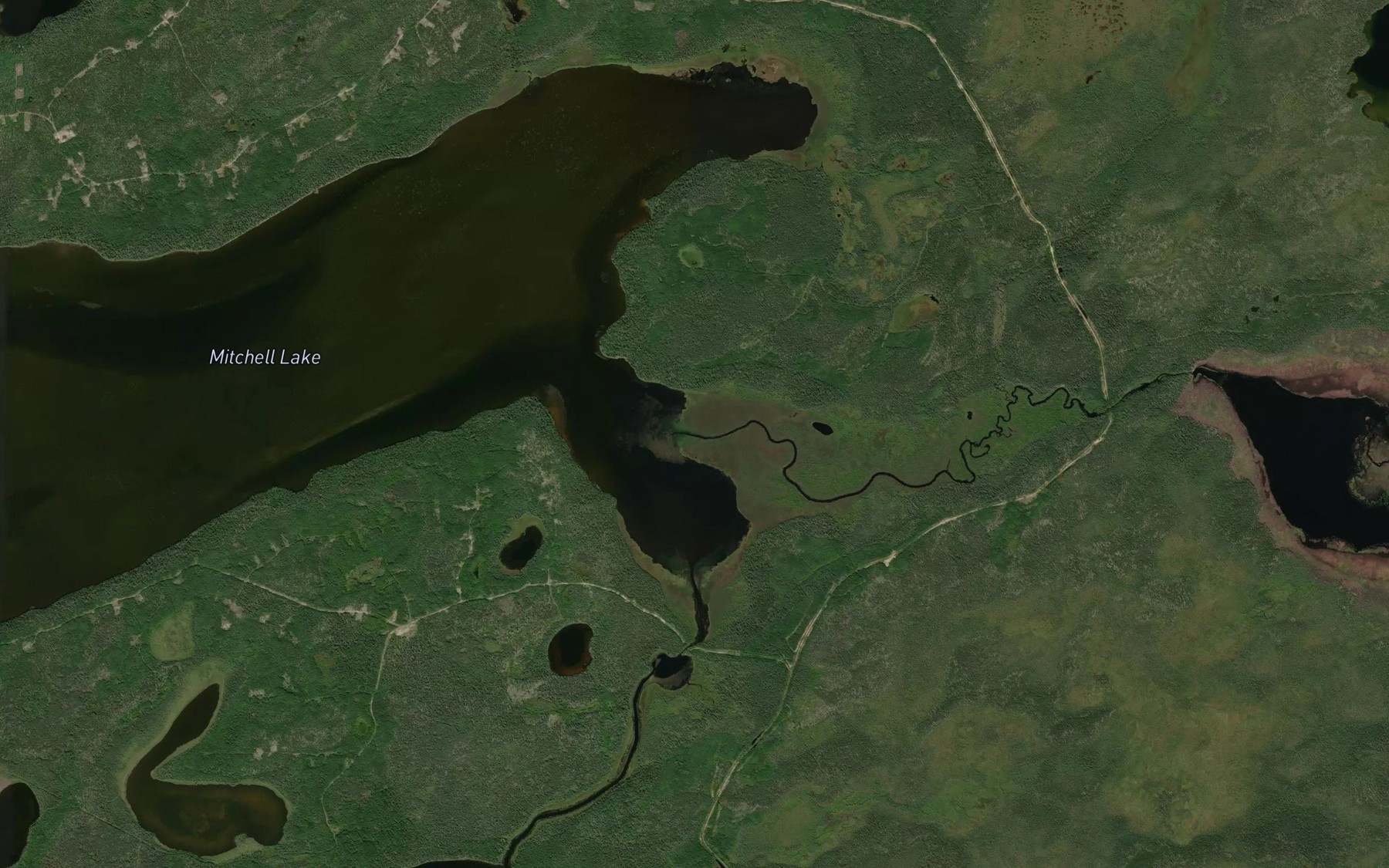 Satellite map of the Horse Creek