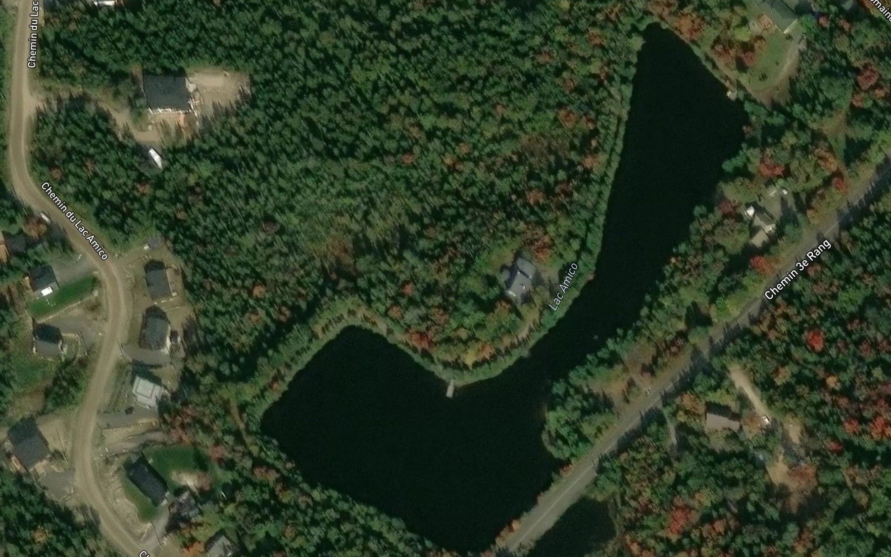 Satellite map of the Lac Amico