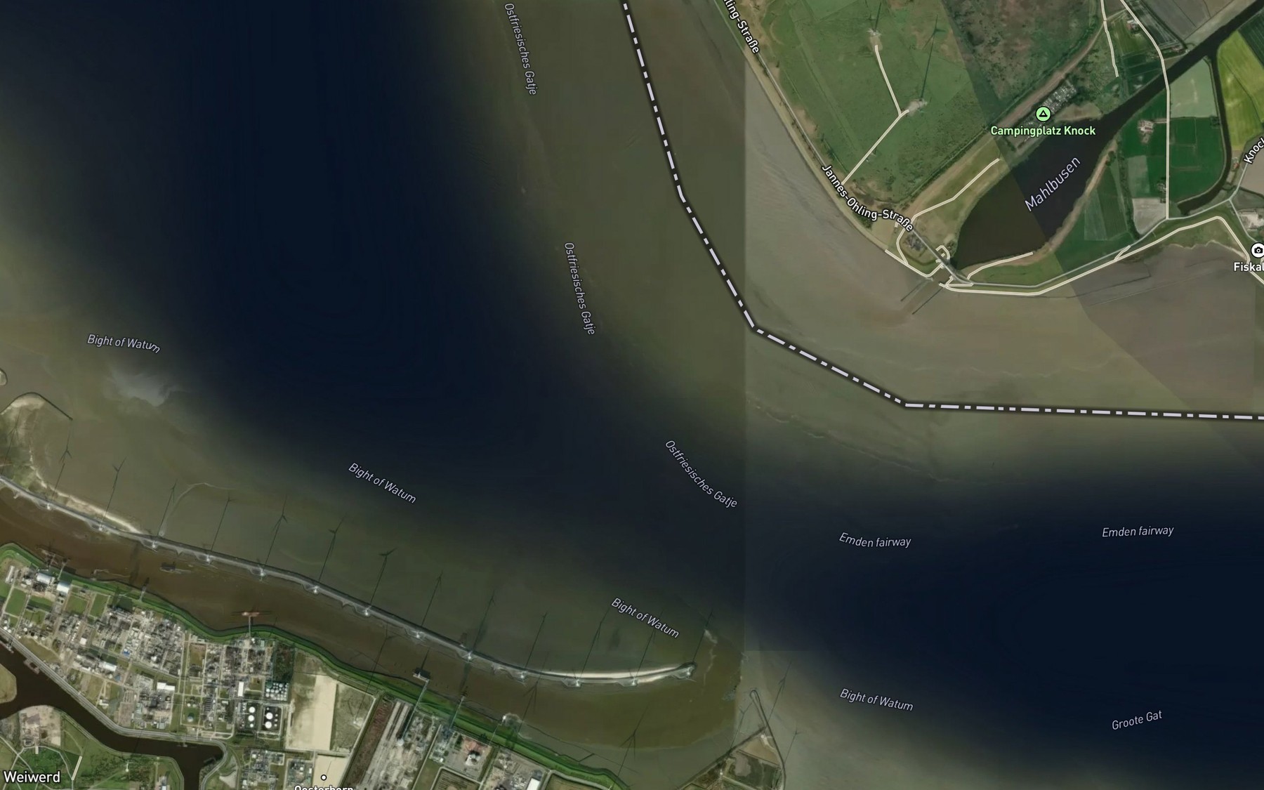 Satellite map of the Gatjebogen