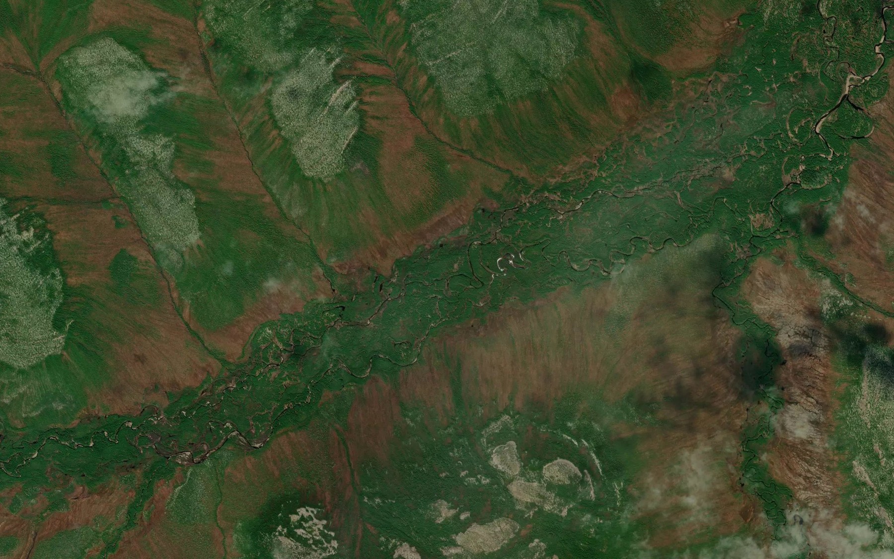 Satellite map of the Khongordokh-Kyuyele
