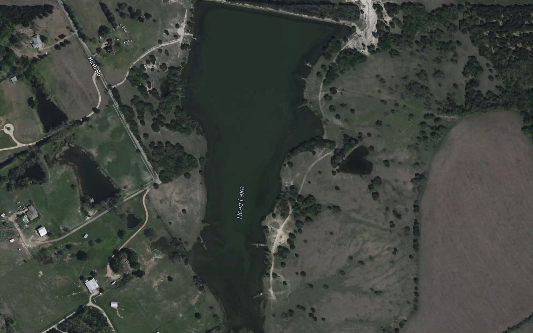 Satellite map of the Head Lake