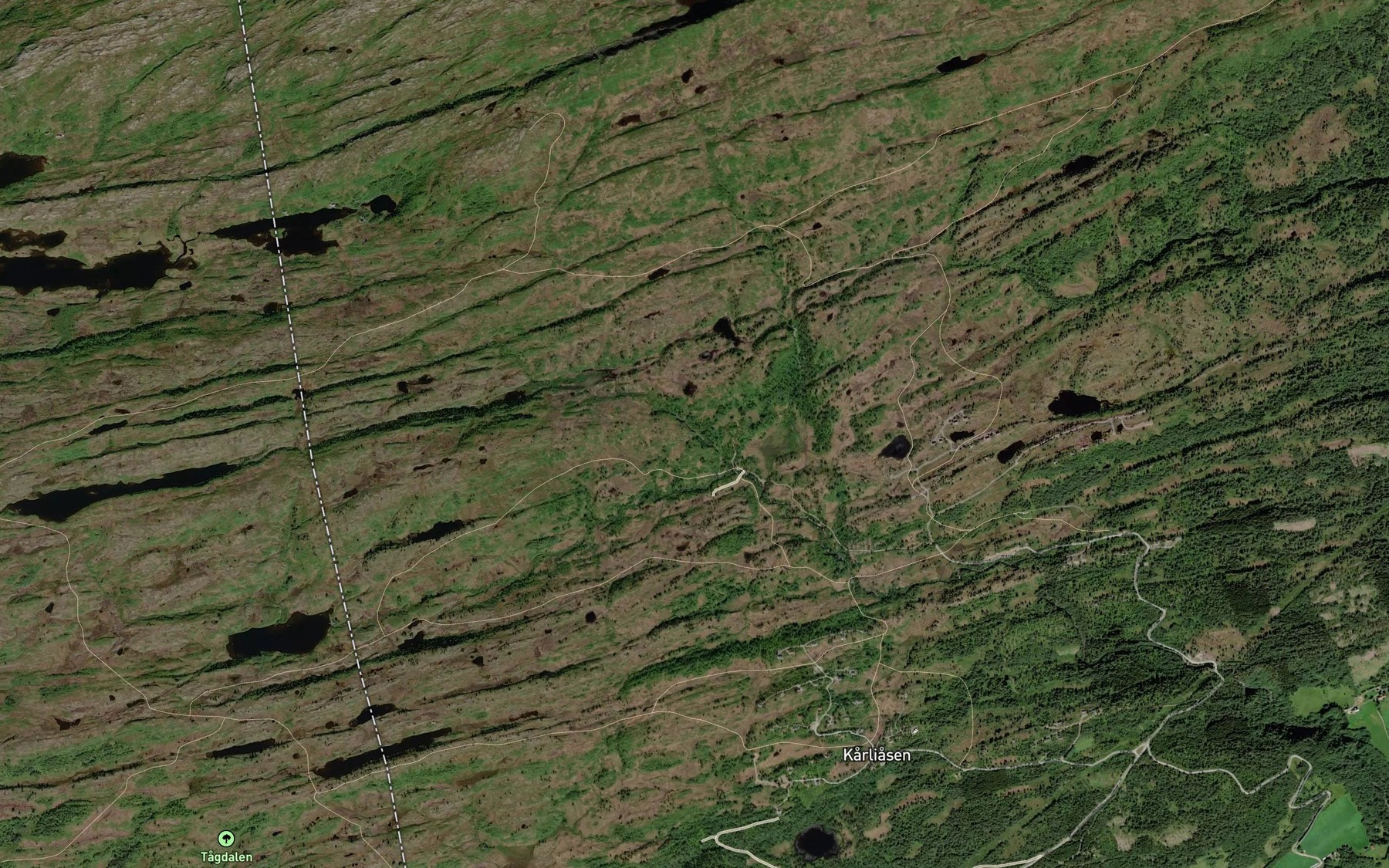 Satellite map of the Vestre Skinna