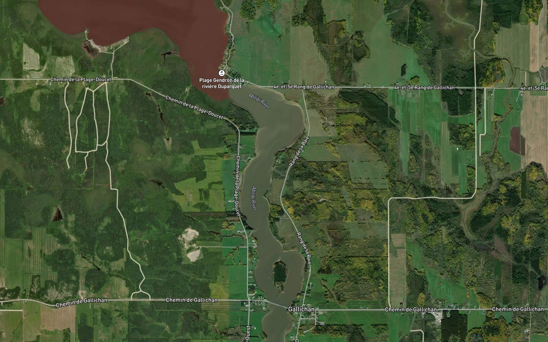 Satellite map of the Cours d'eau Lagrange