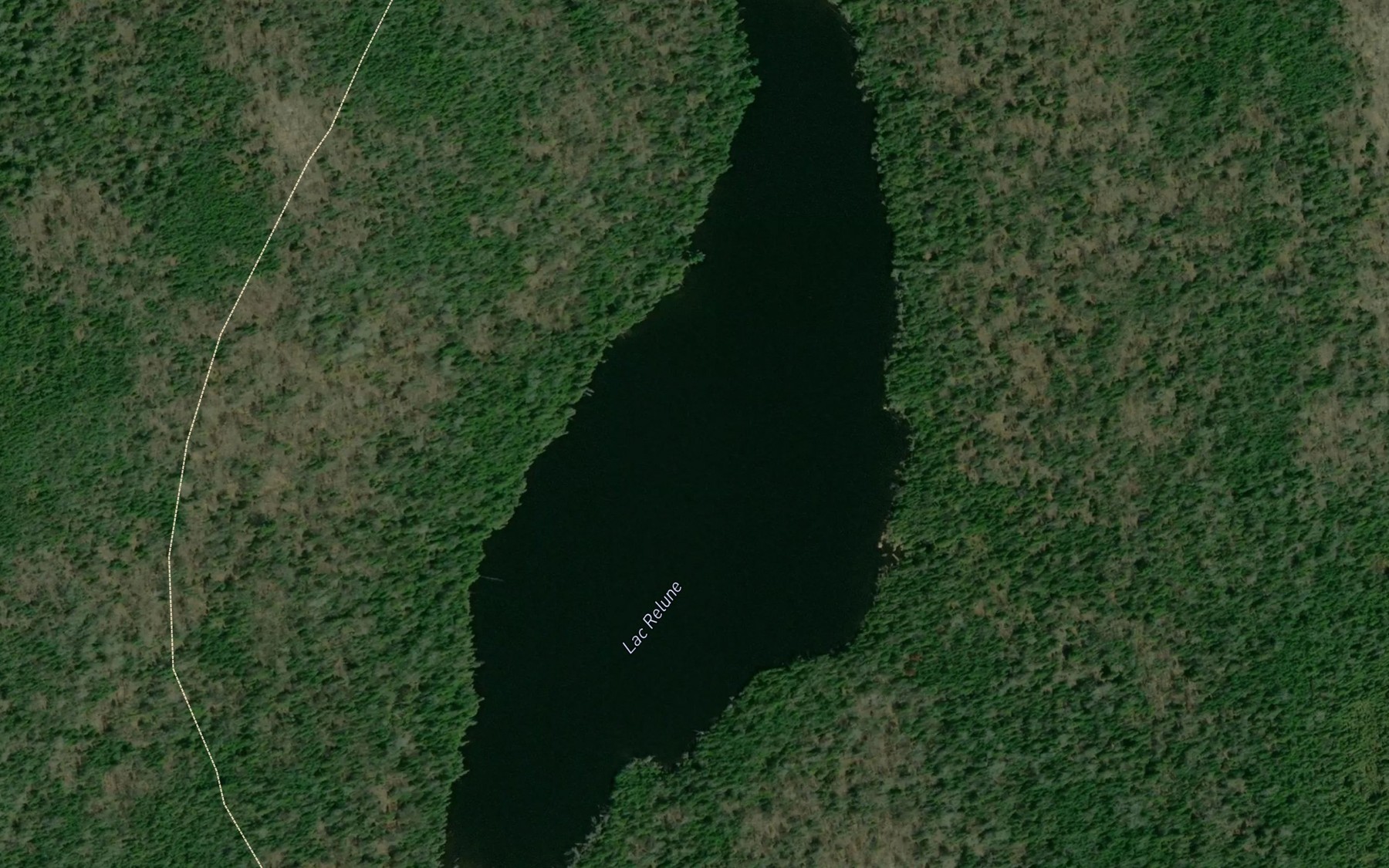 Satellite map of the Lac Relune