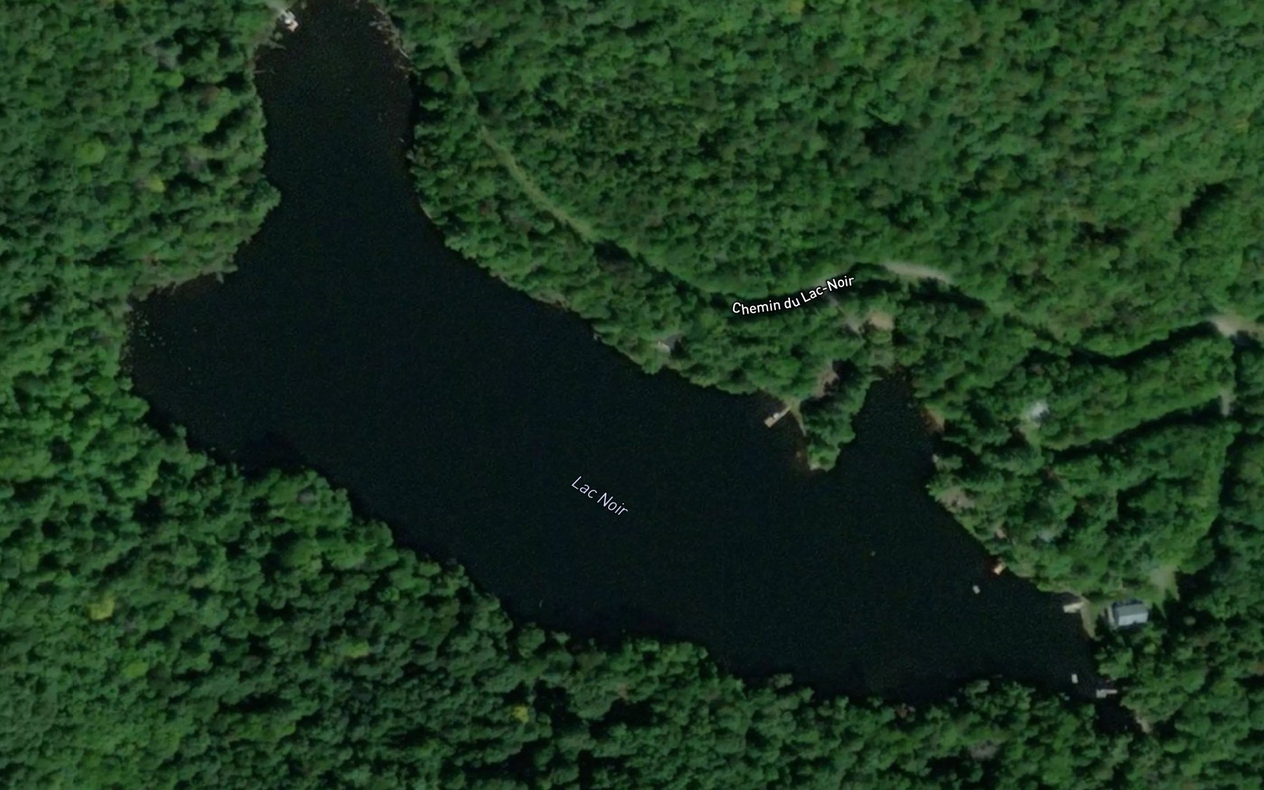 Satellite map of the Lac Noir