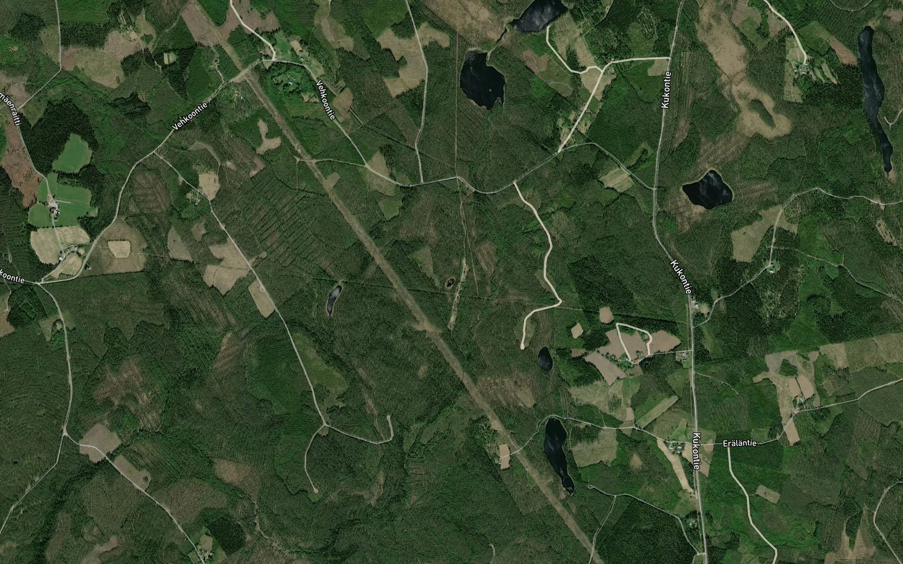 Satellite map of the Kuokkalampi