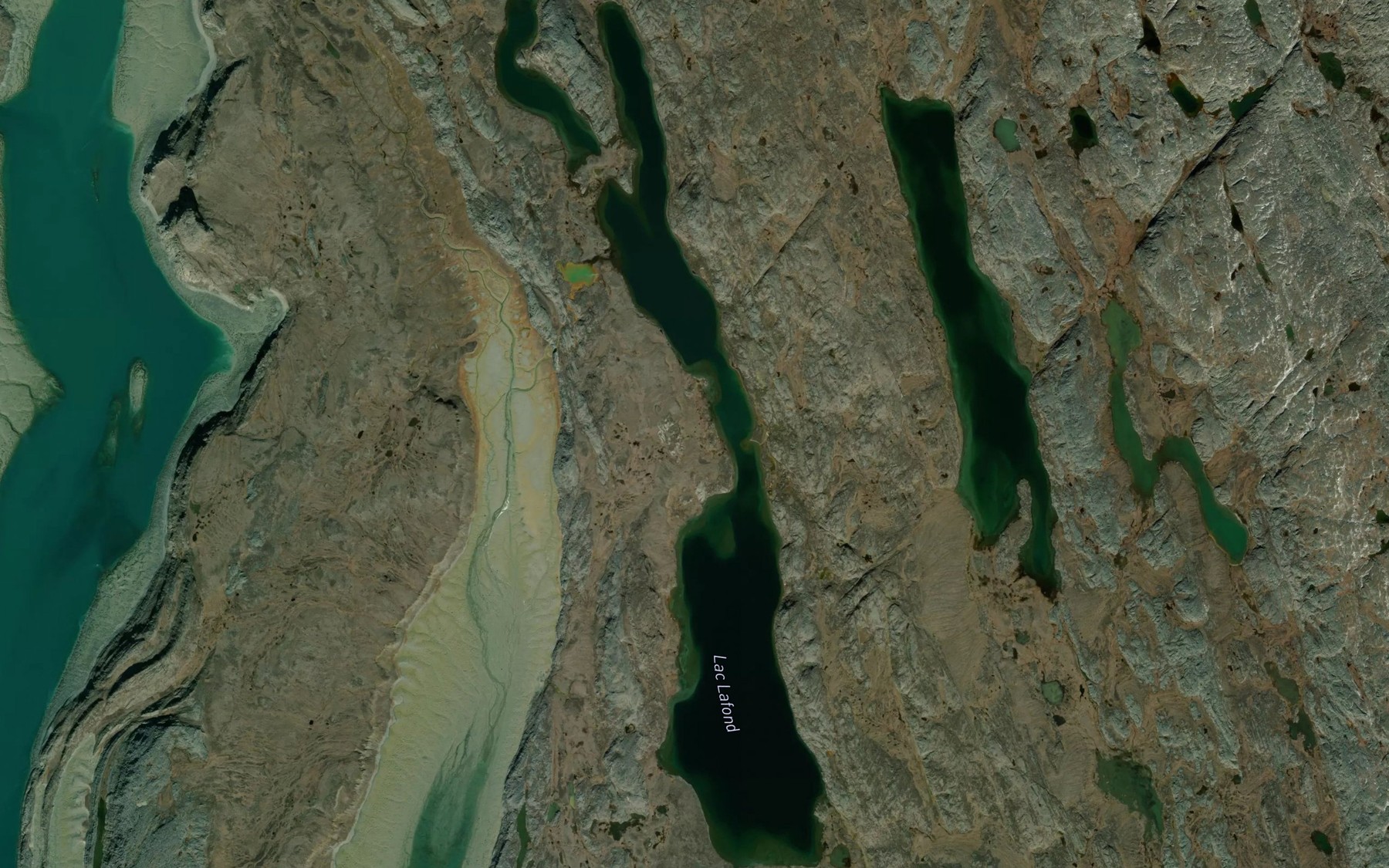 Satellite map of the Lac Lafond