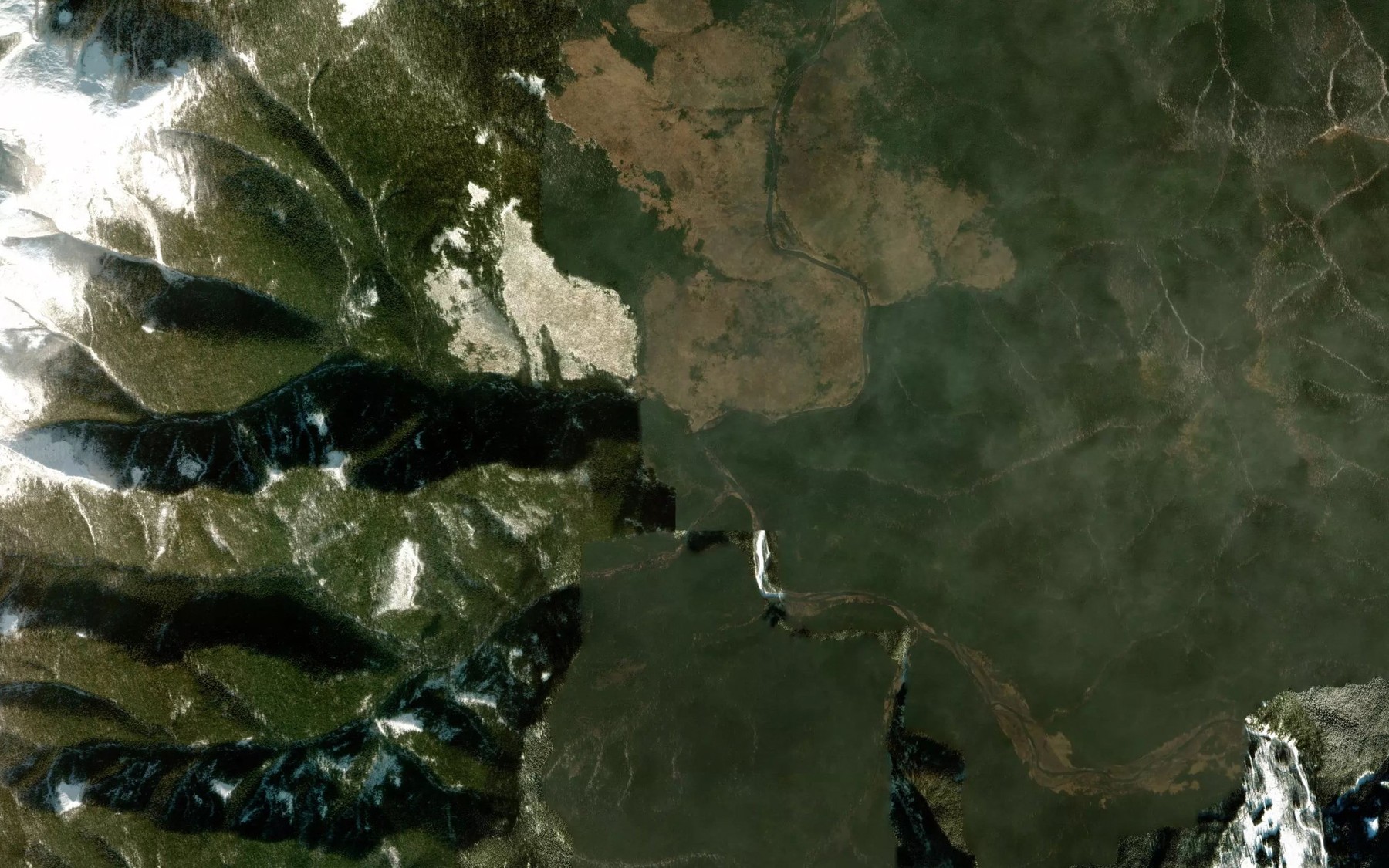 Satellite map of the Nizhnyaya Kyama
