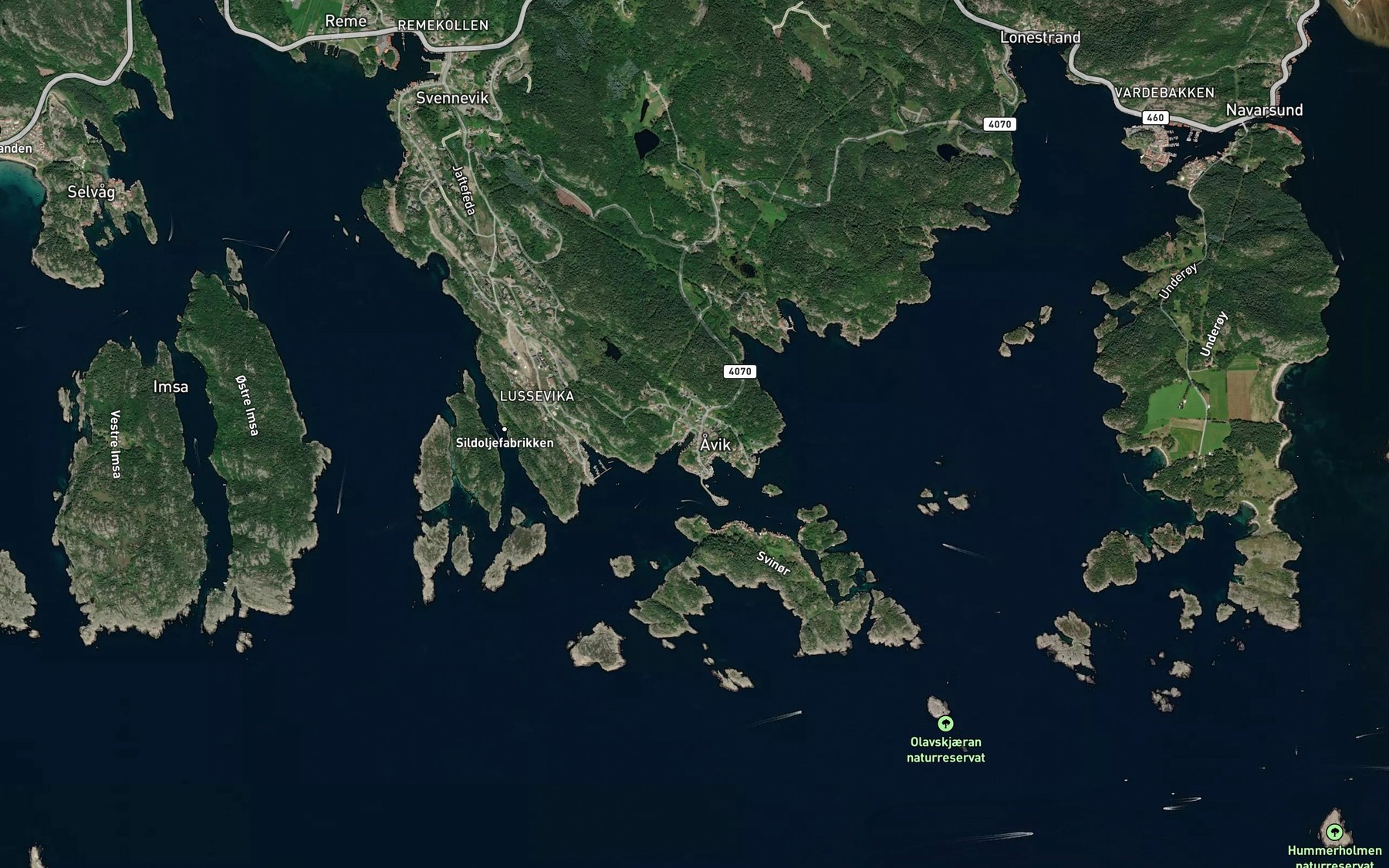 Satellite map of the Overstranda