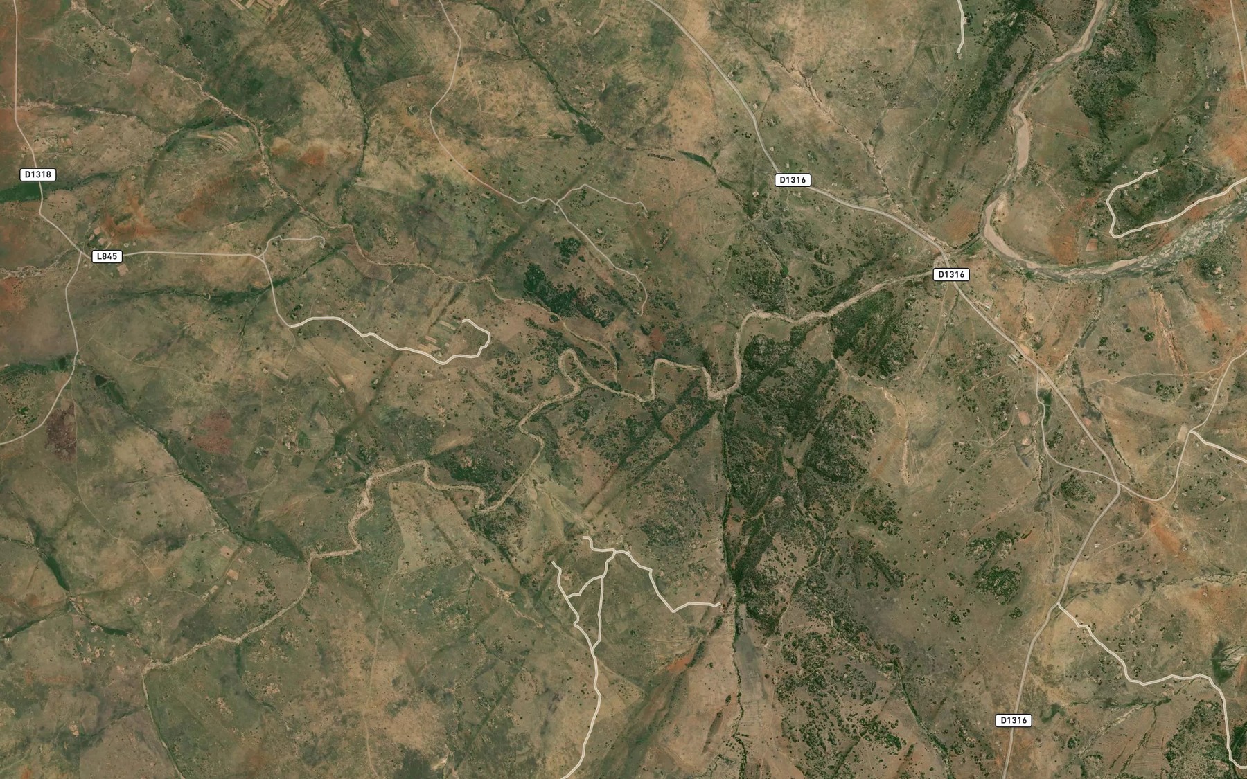 Satellite map of the iNhlambamasoka