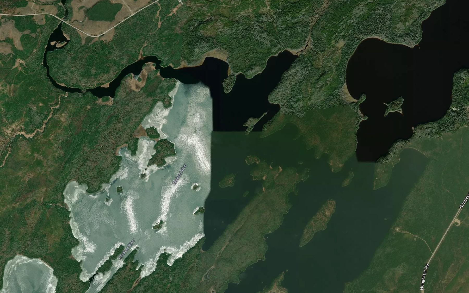 Satellite map of the East Narrows