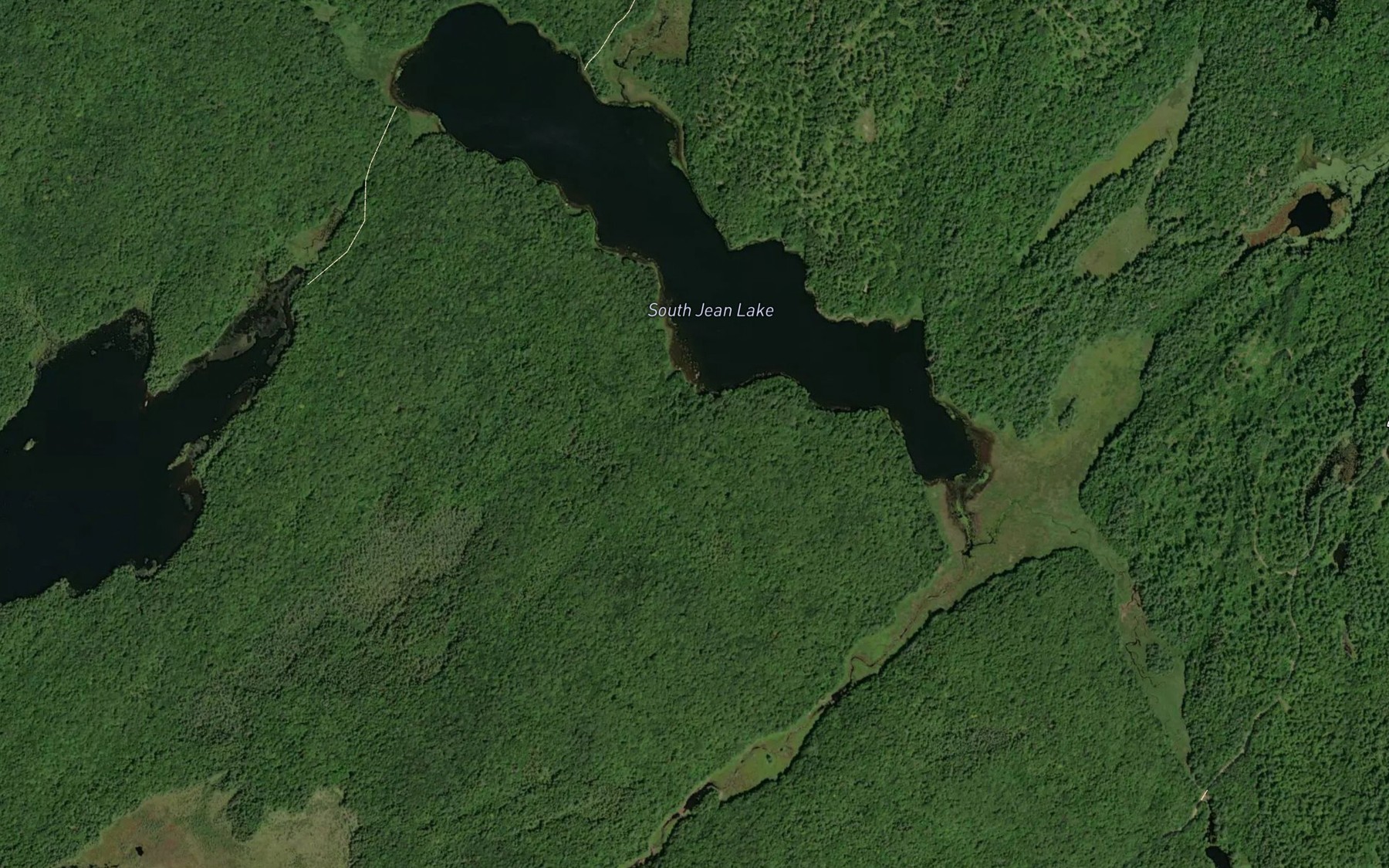 Satellite map of the South Jean Lake