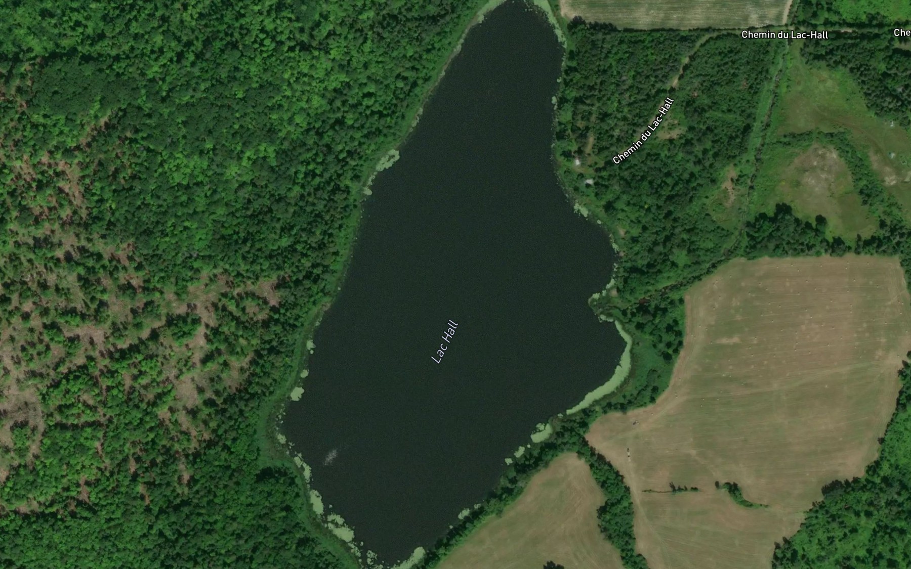 Satellite map of the Lac Hall