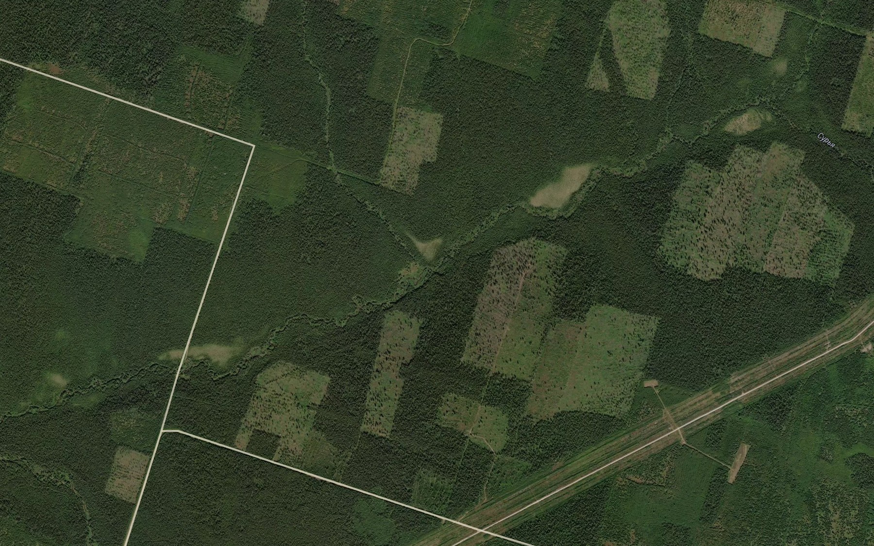 Satellite map of the Malaya Sur'ya