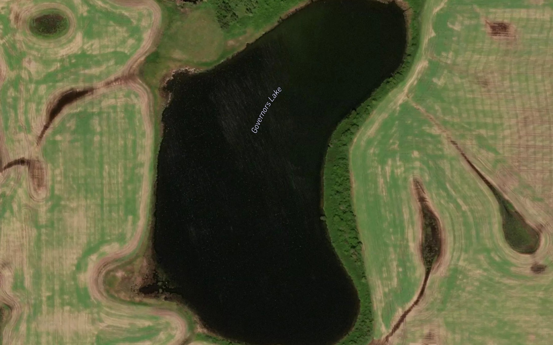 Satellite map of the Governors Lake
