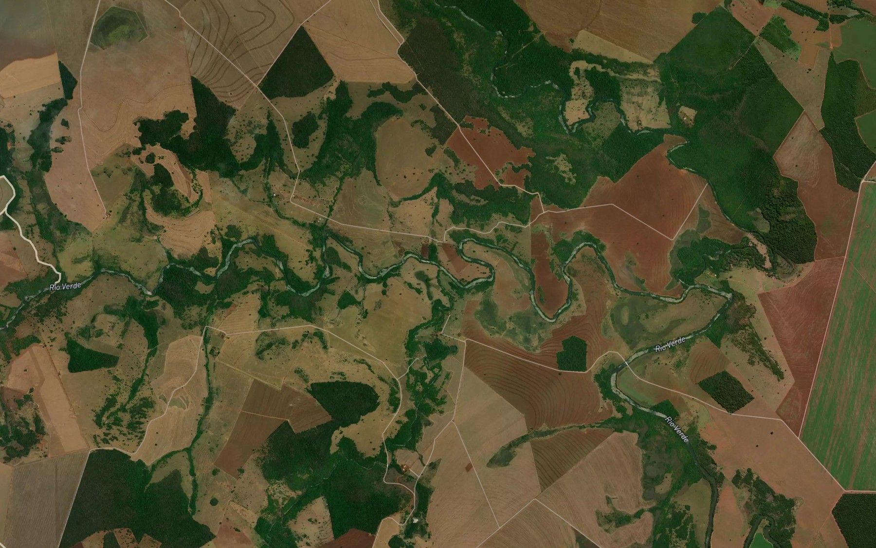 Satellite map of the Ribeirao Pindaiba
