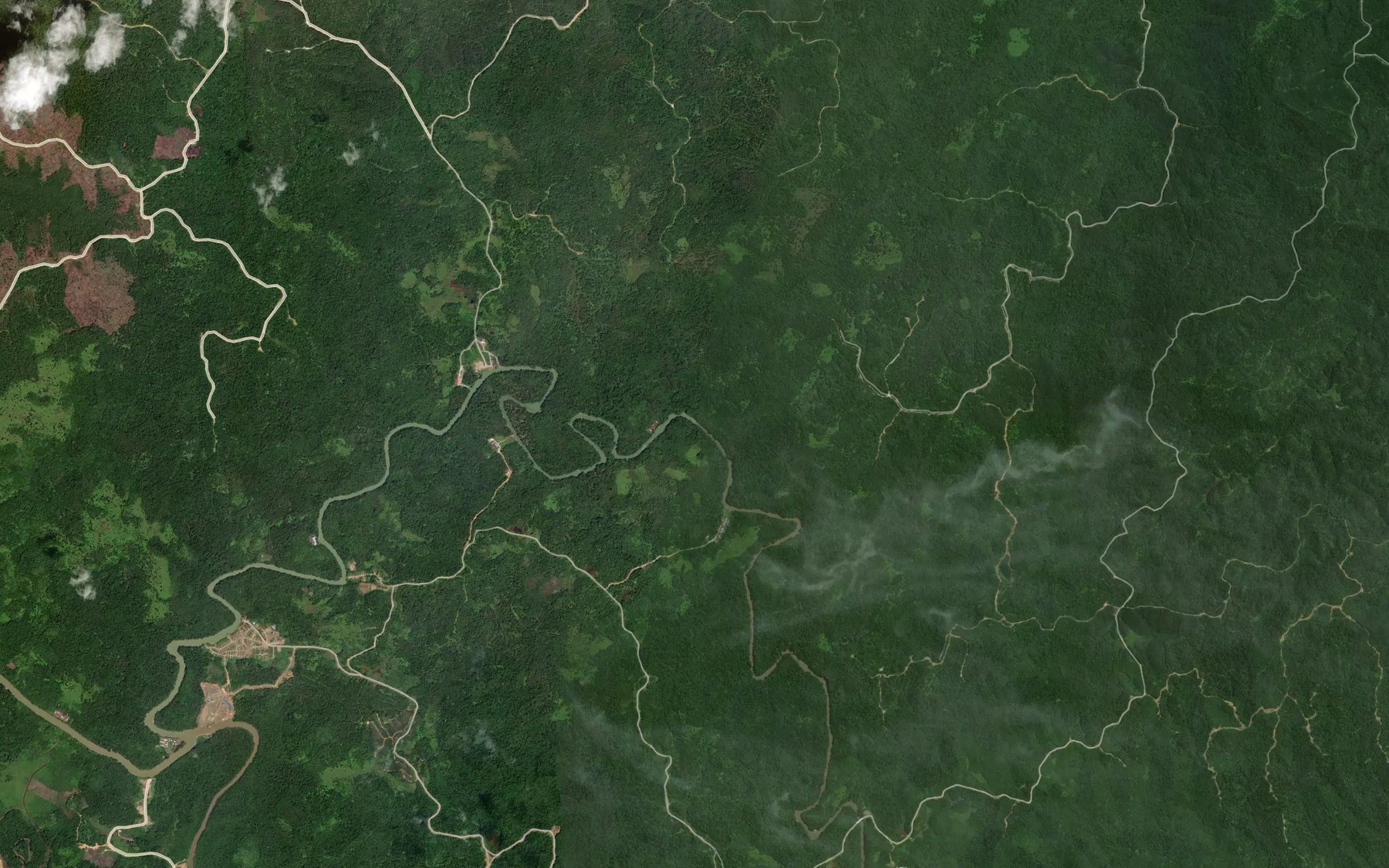 Satellite map of the Sungai Gala