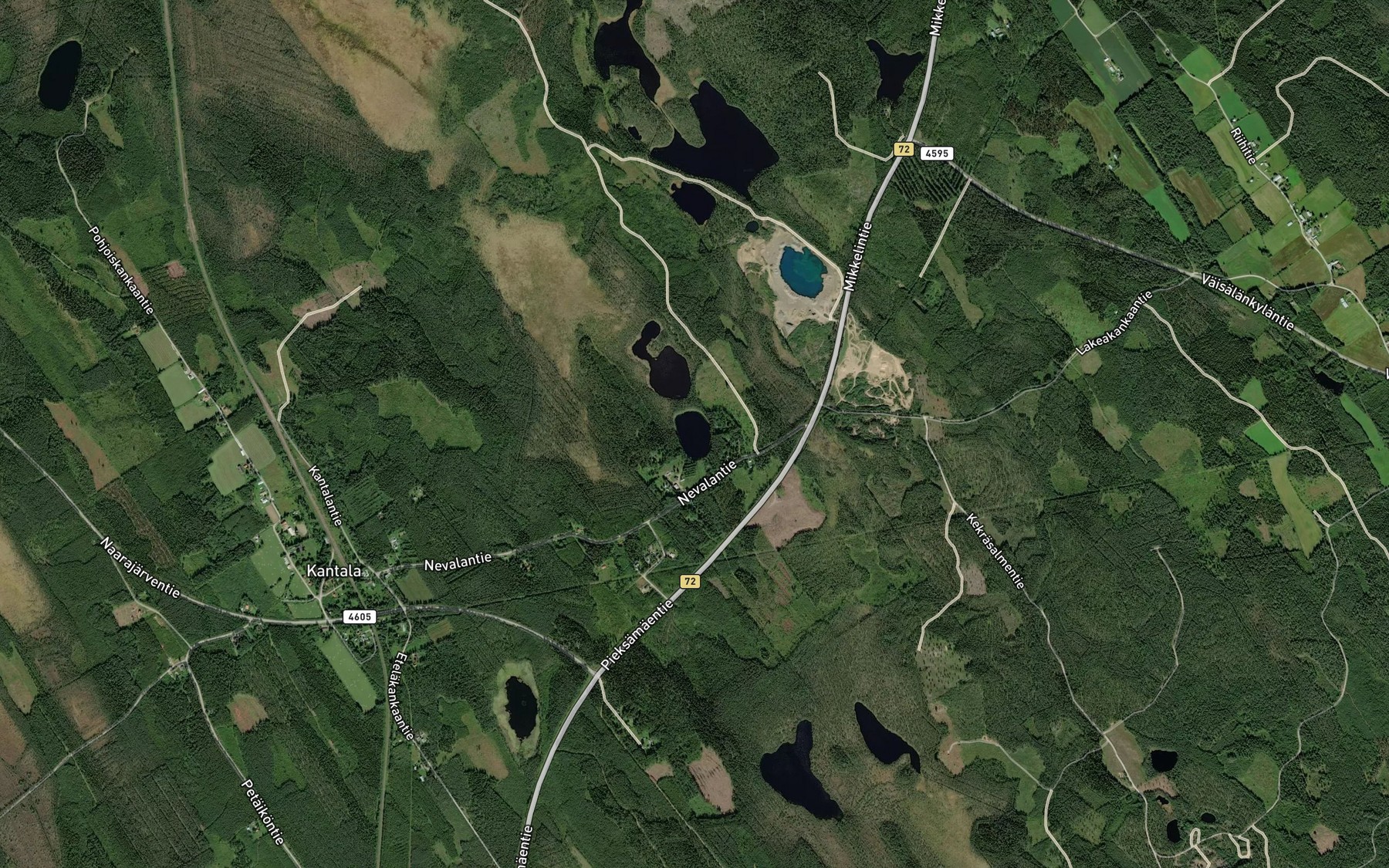 Satellite map of the Laihanlampi
