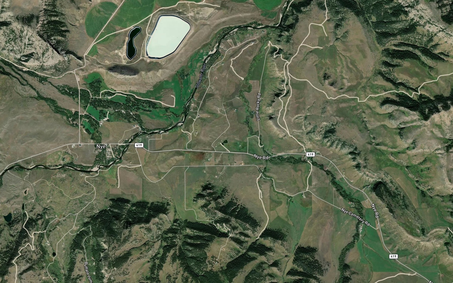 Satellite map of the Turco Pond