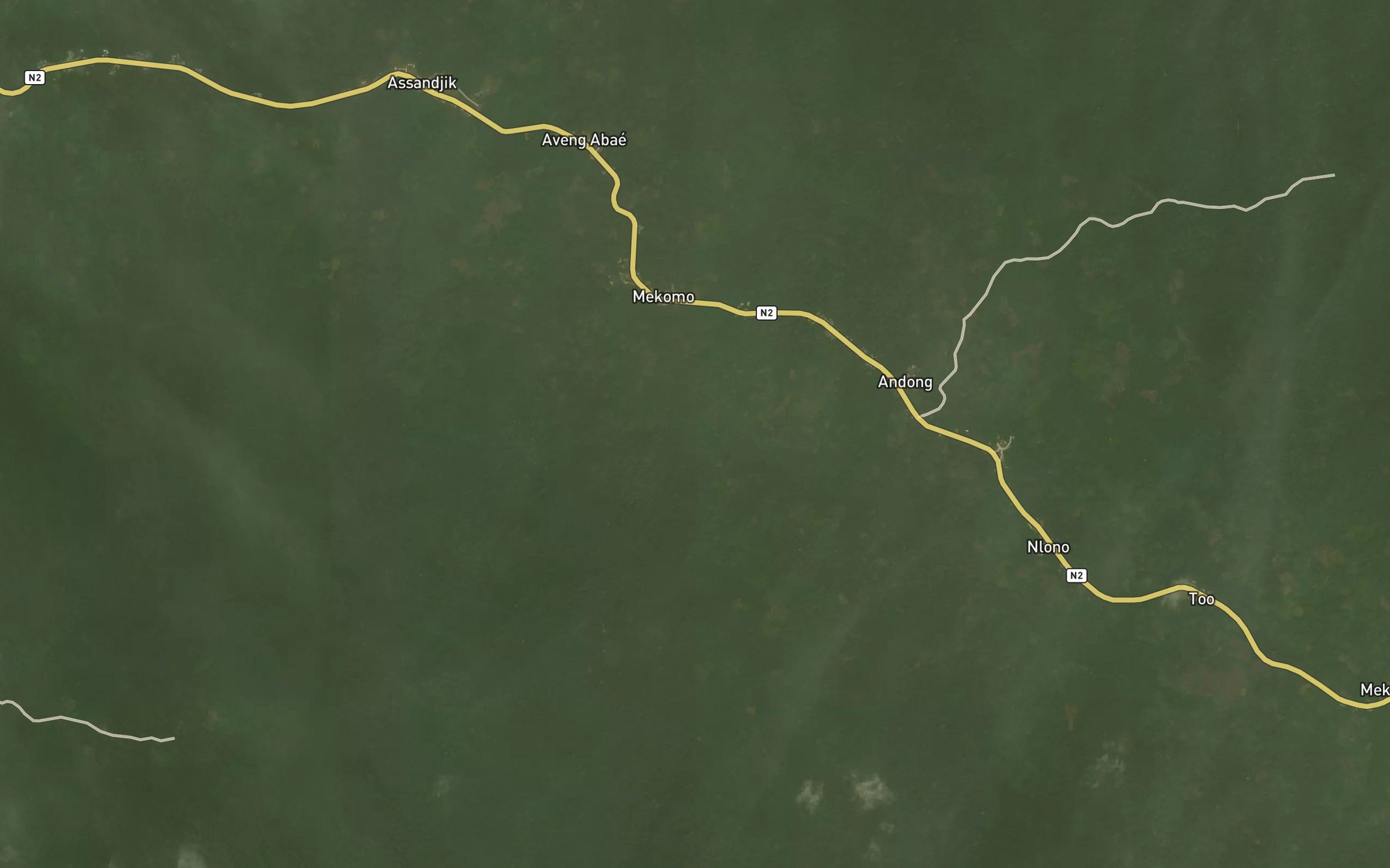 Satellite map of the Avoessi