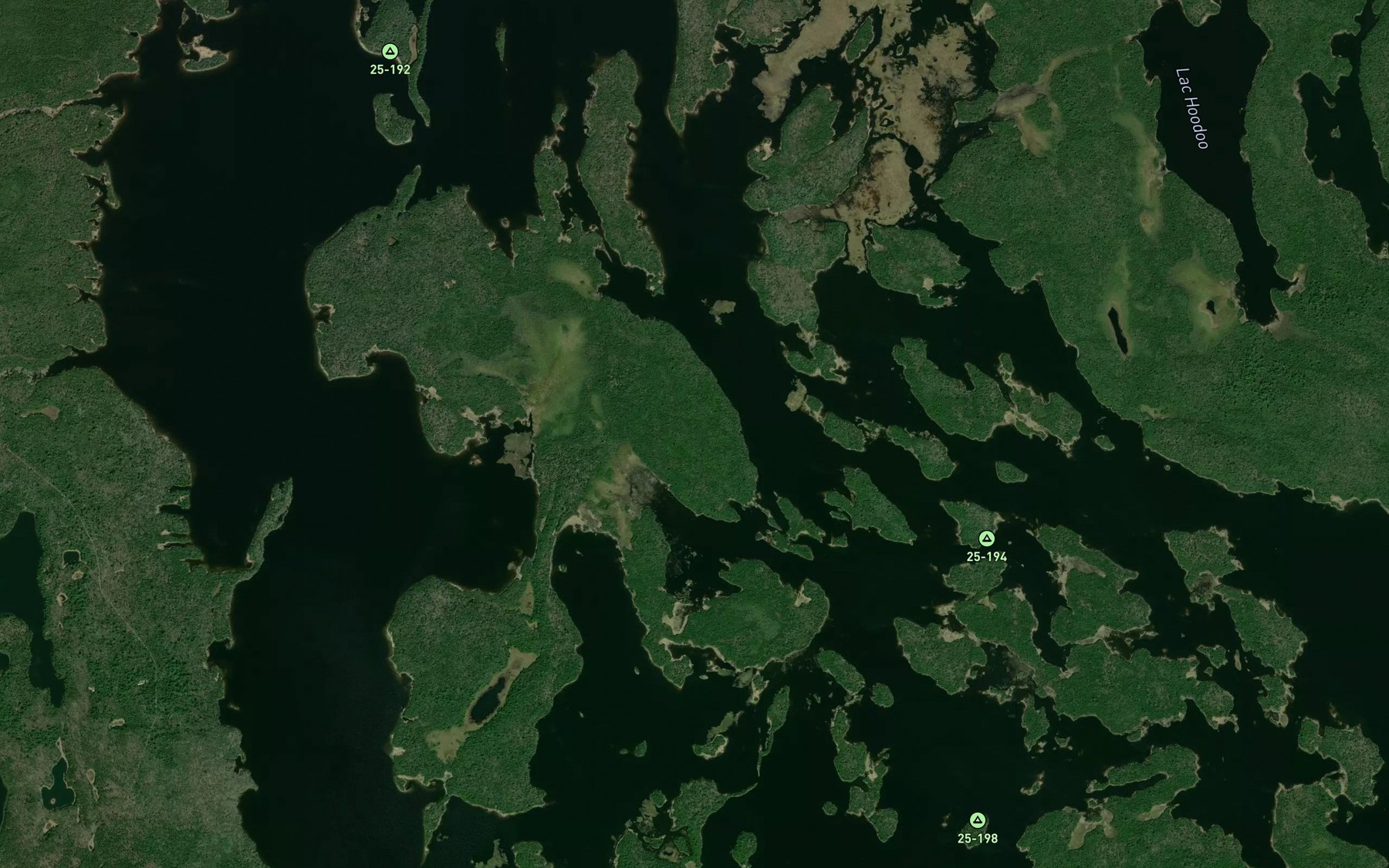 Satellite map of the Passe Long