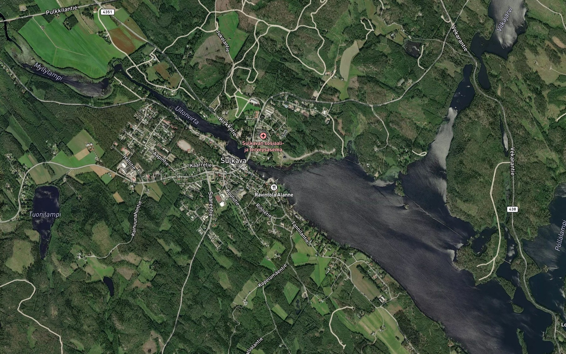 Satellite map of the Uitonvirta
