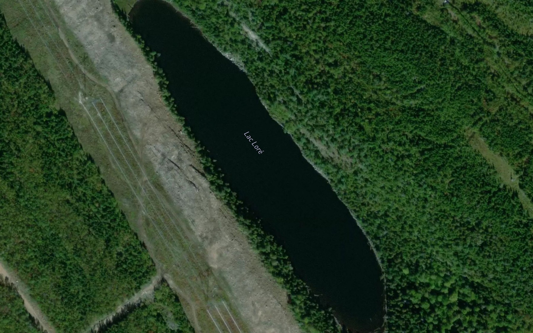 Satellite map of the Lac Lore