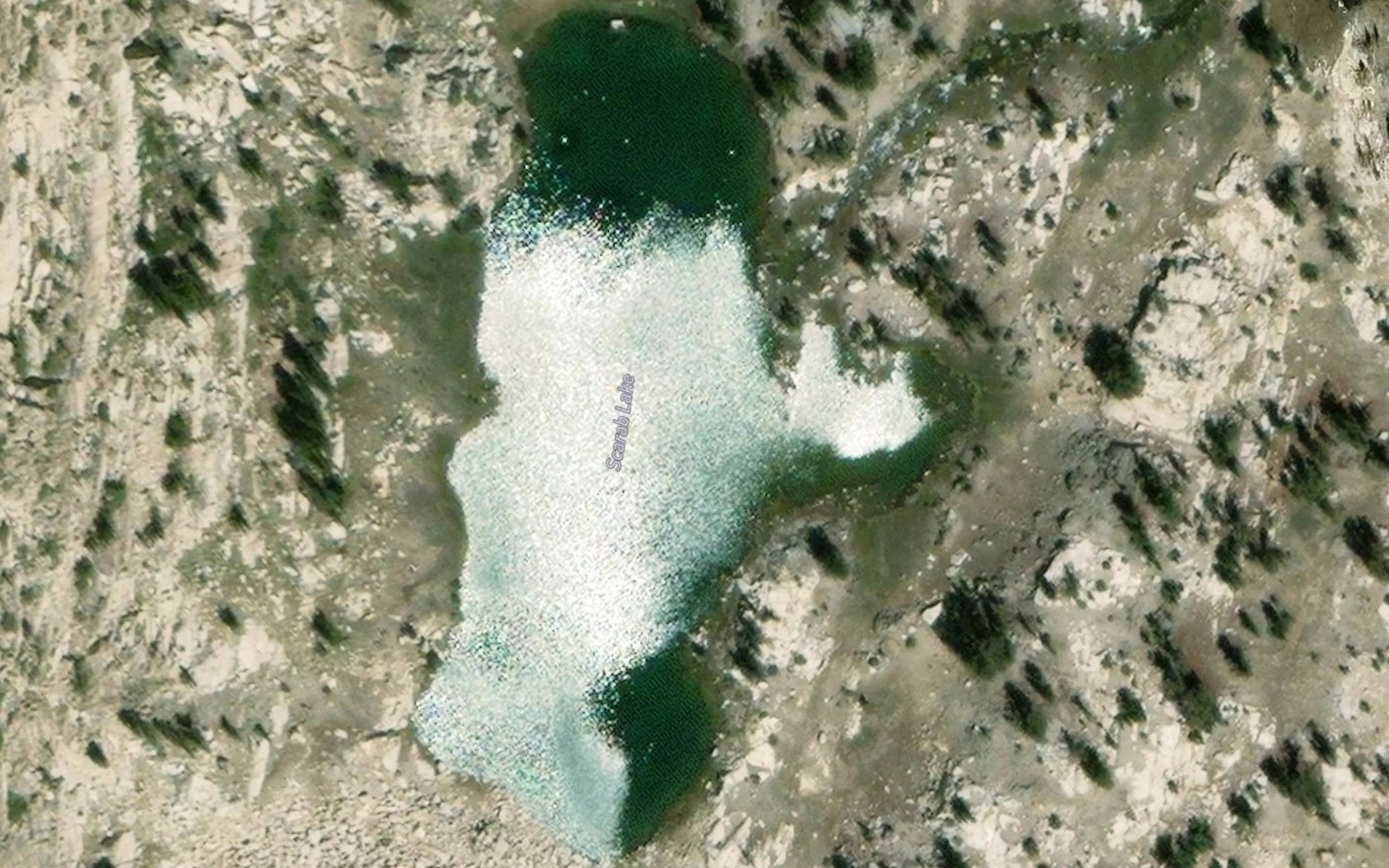 Satellite map of the Scarab Lake